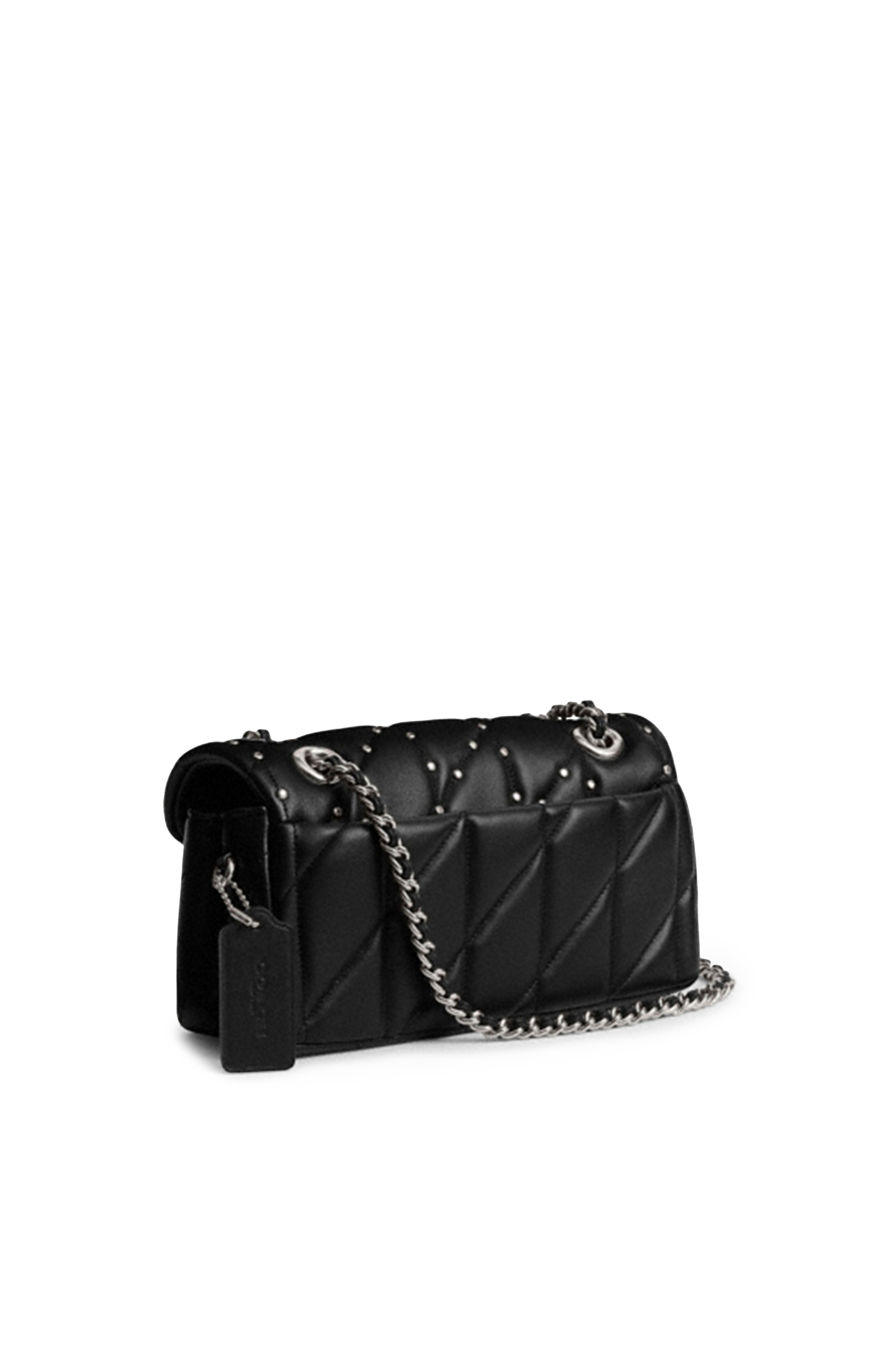 Tabby Shoulder Bag 20 With Pillow Quilting And Crystal Rivets