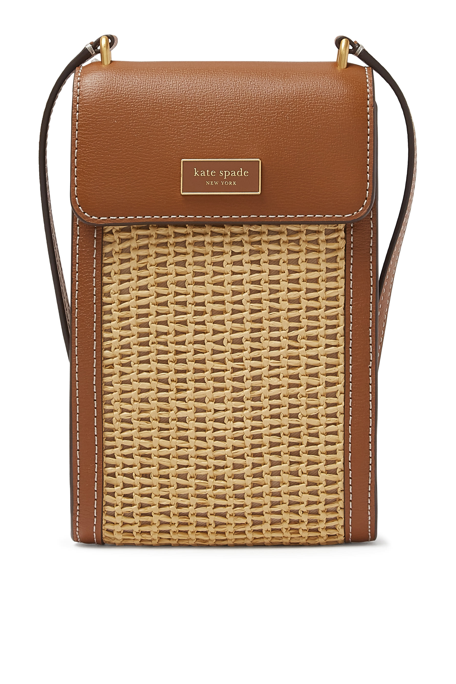 Serena Straw Phone Crossbody Bag