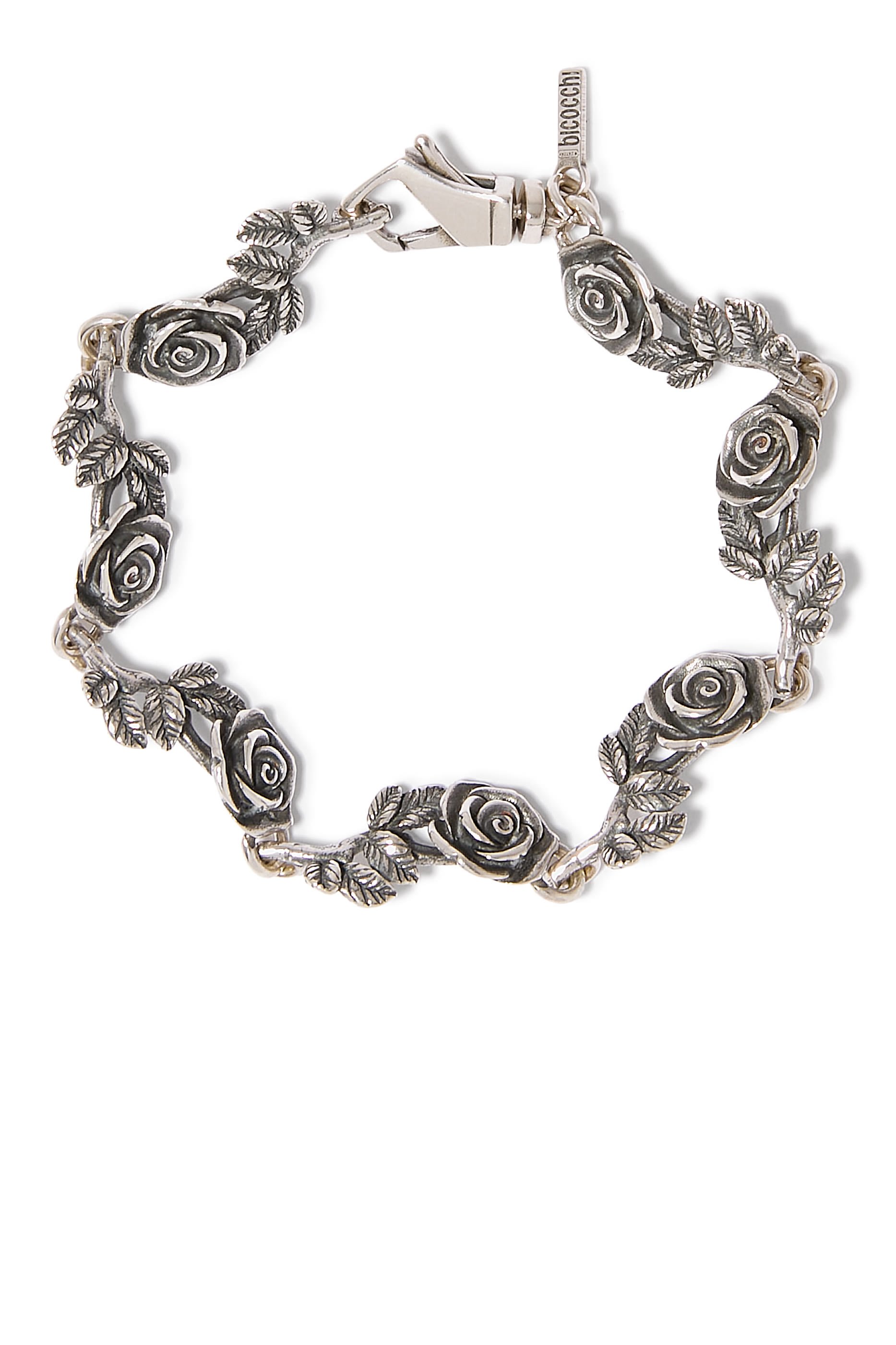 Multi Roses Bracelet, Sterling Silver