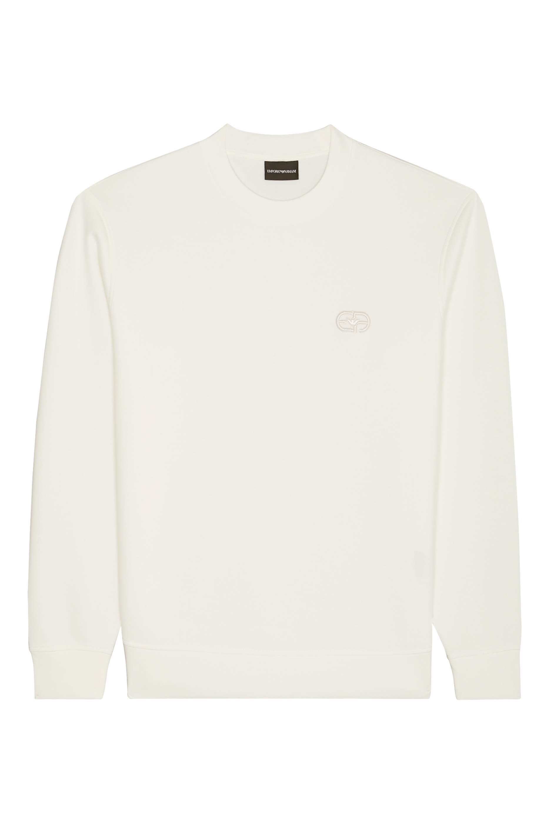 Embossed EA Logo Double-Jersey Sweatshirt