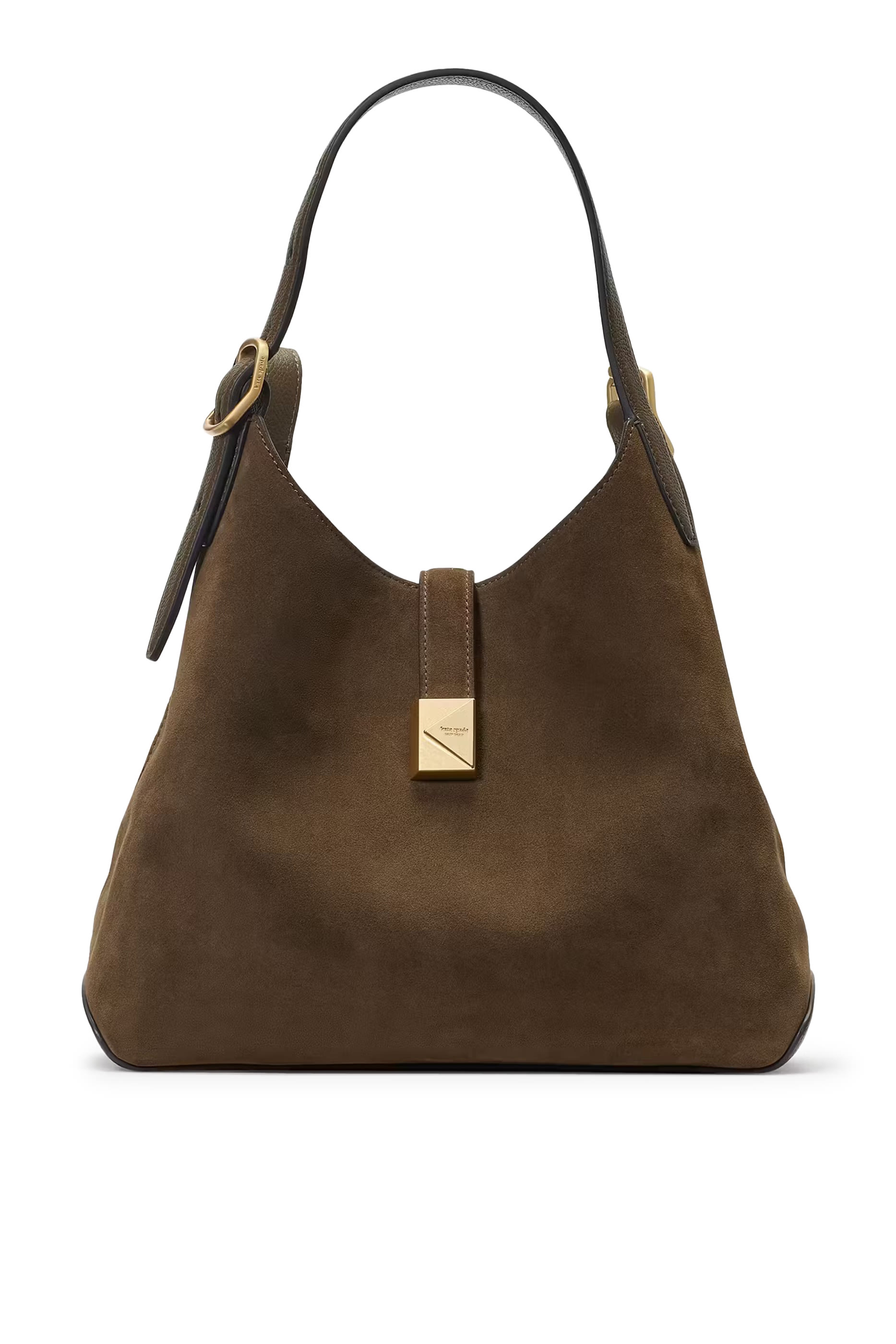 Deco Suede Crossbody Tote Bag