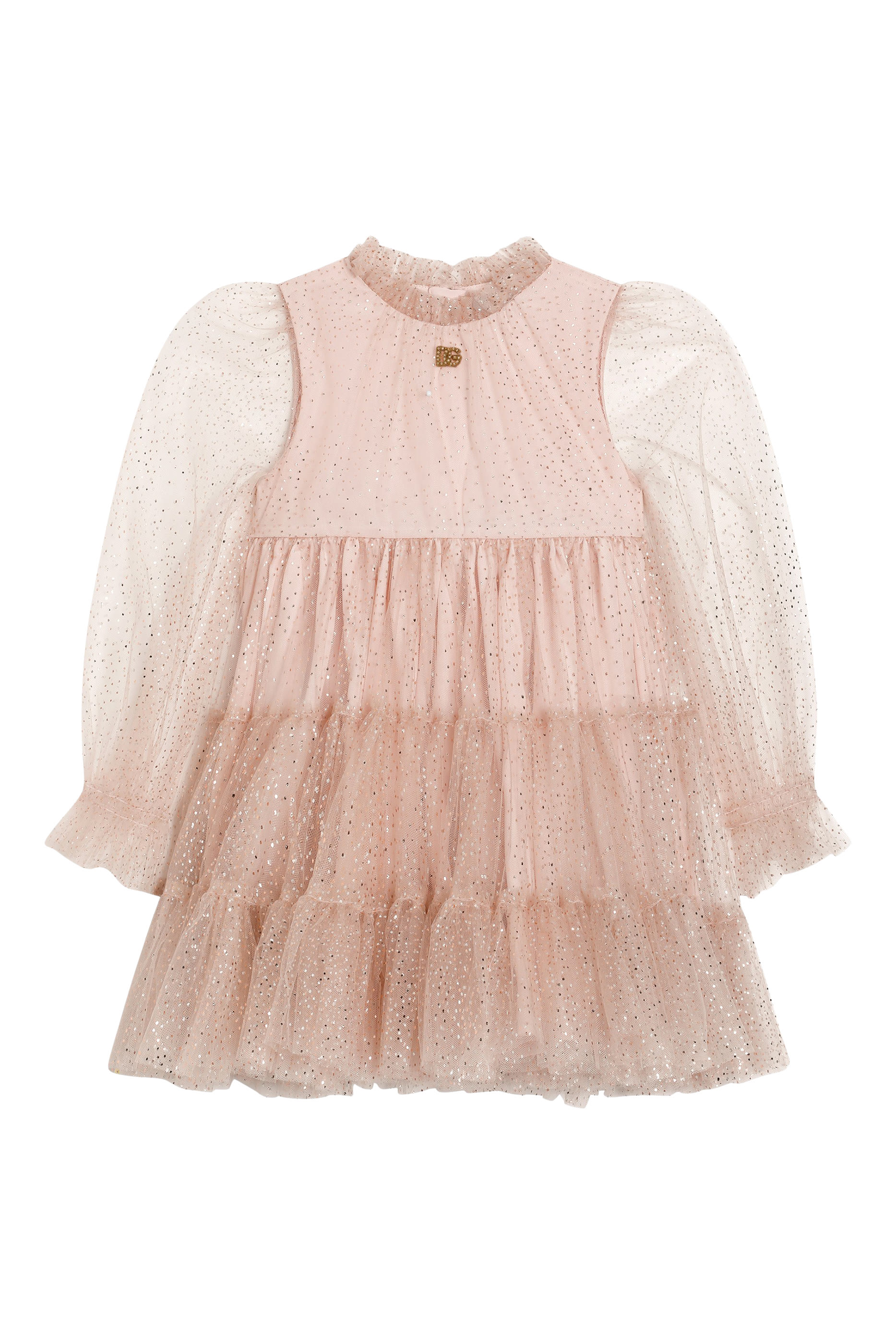 Kids Polka Dot-Print Tulle Dress