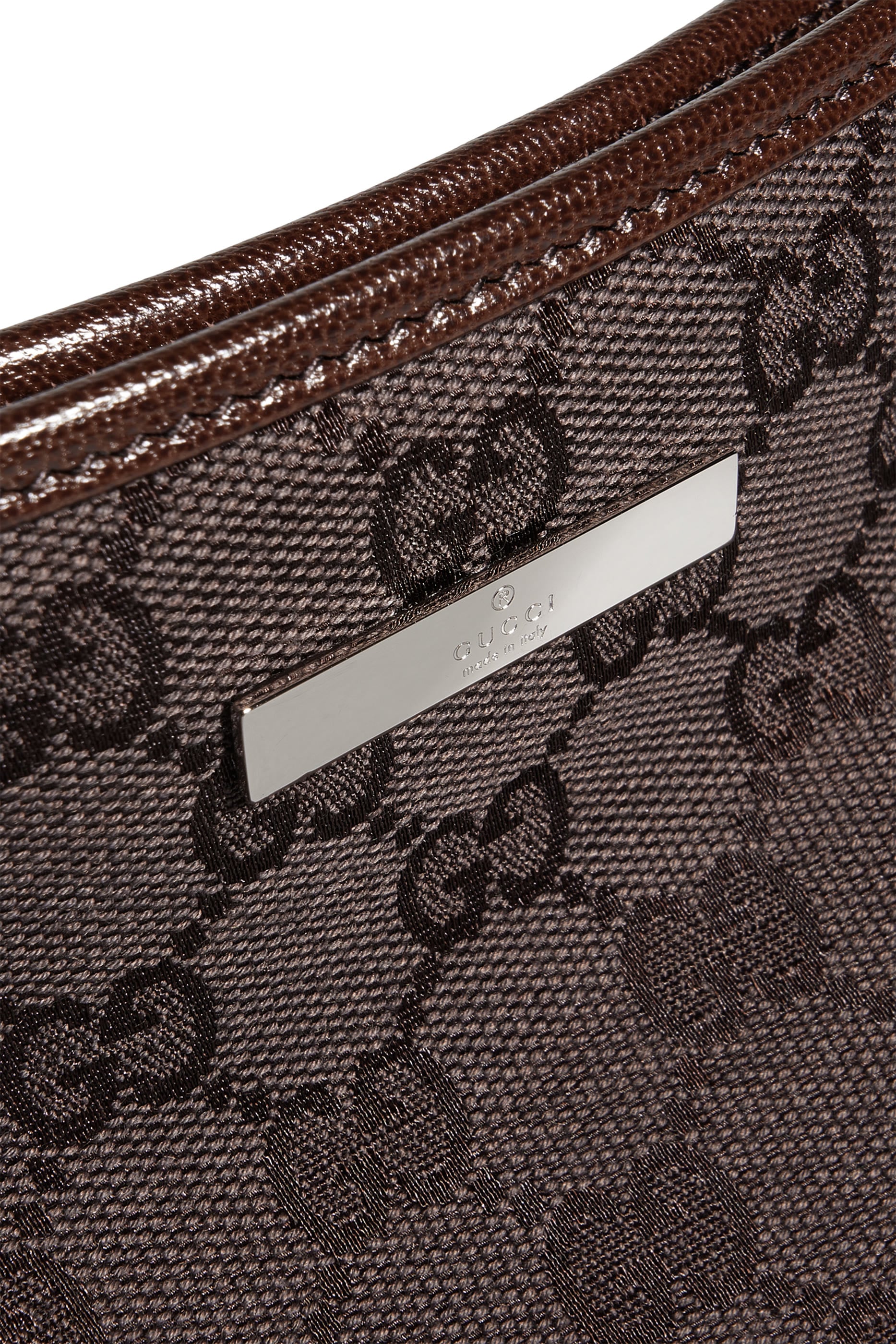 Small Pouch With Strap & Logo Plaque