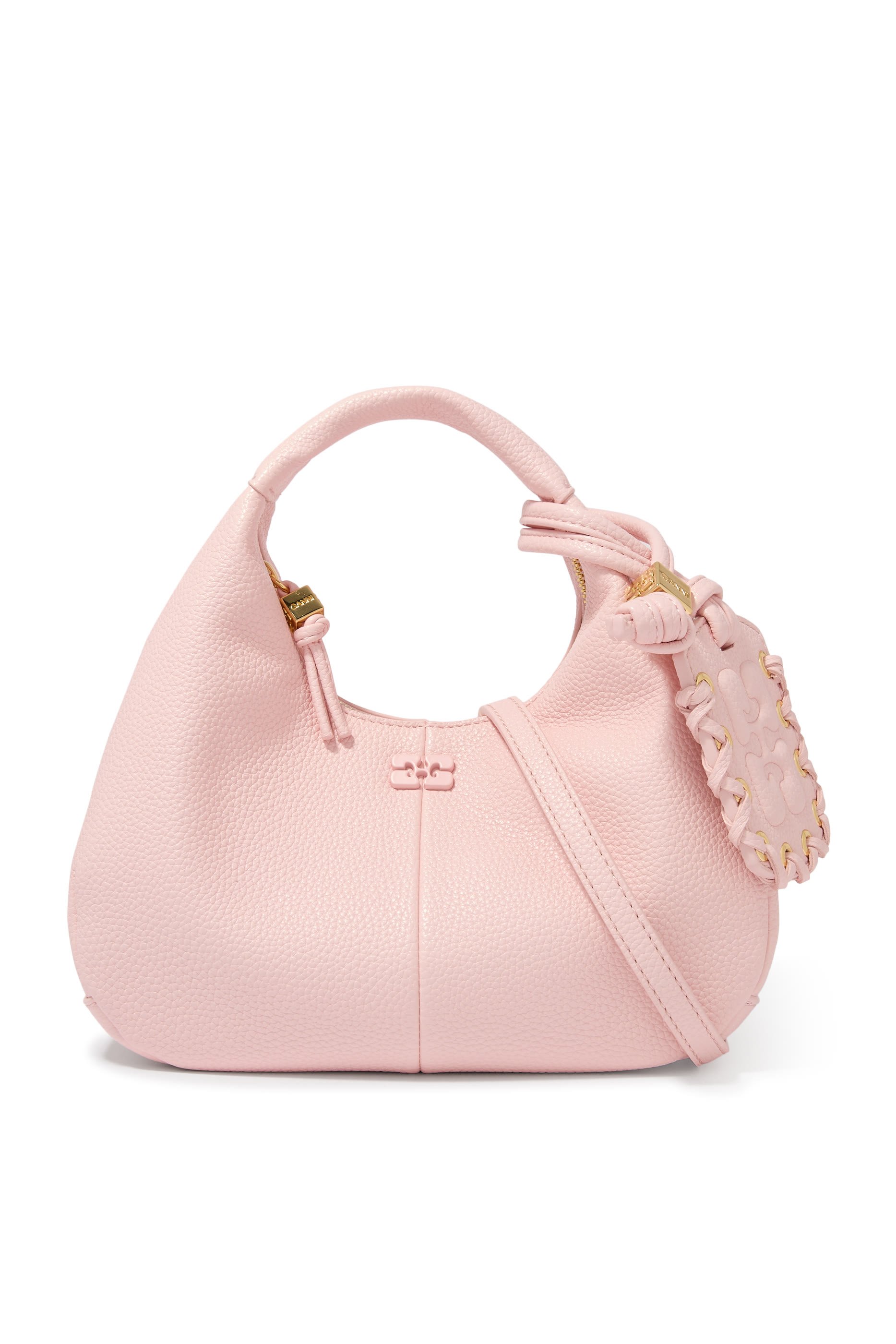 Grained Mini Hobo Bag