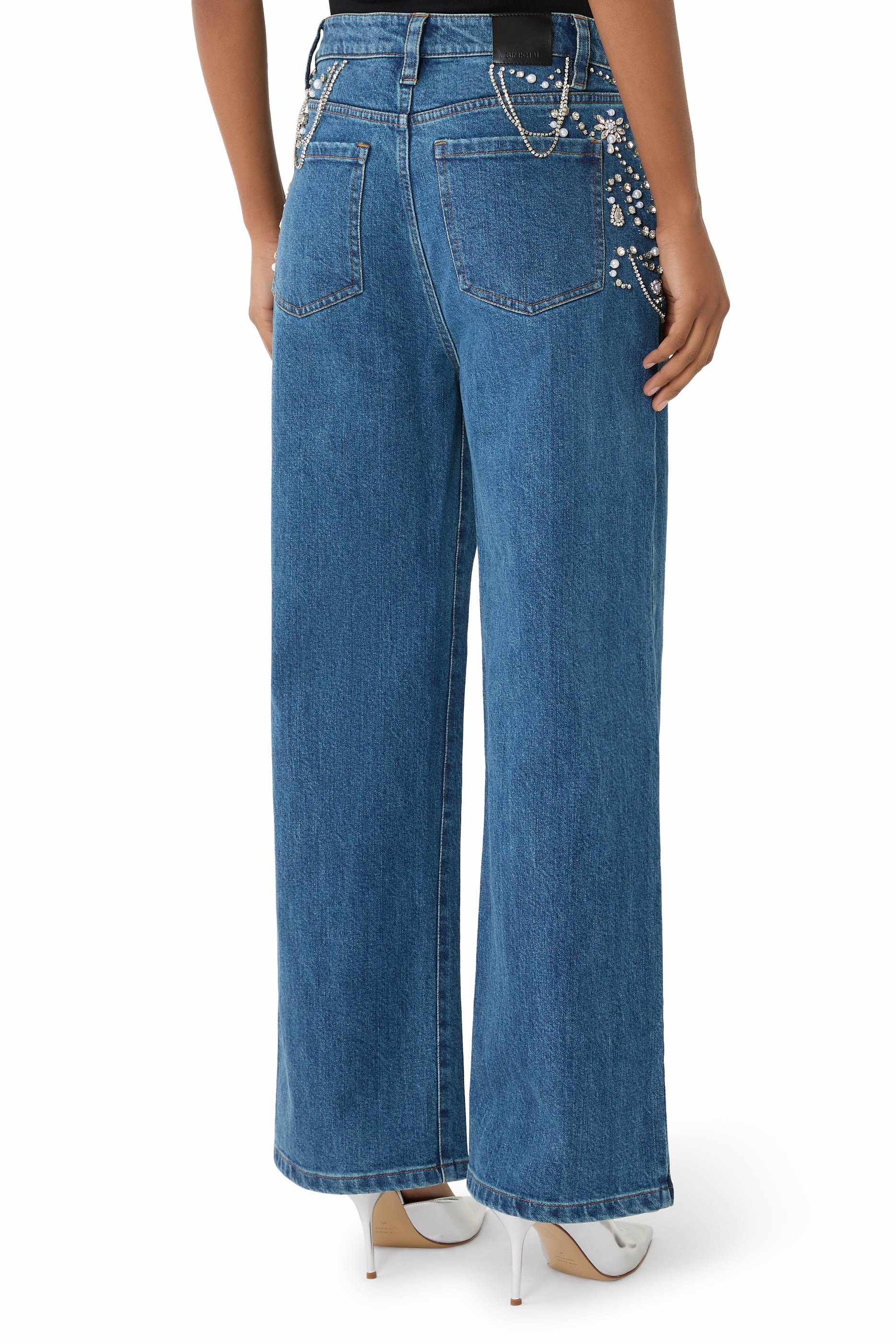 Jude Embellished Crop Jeans