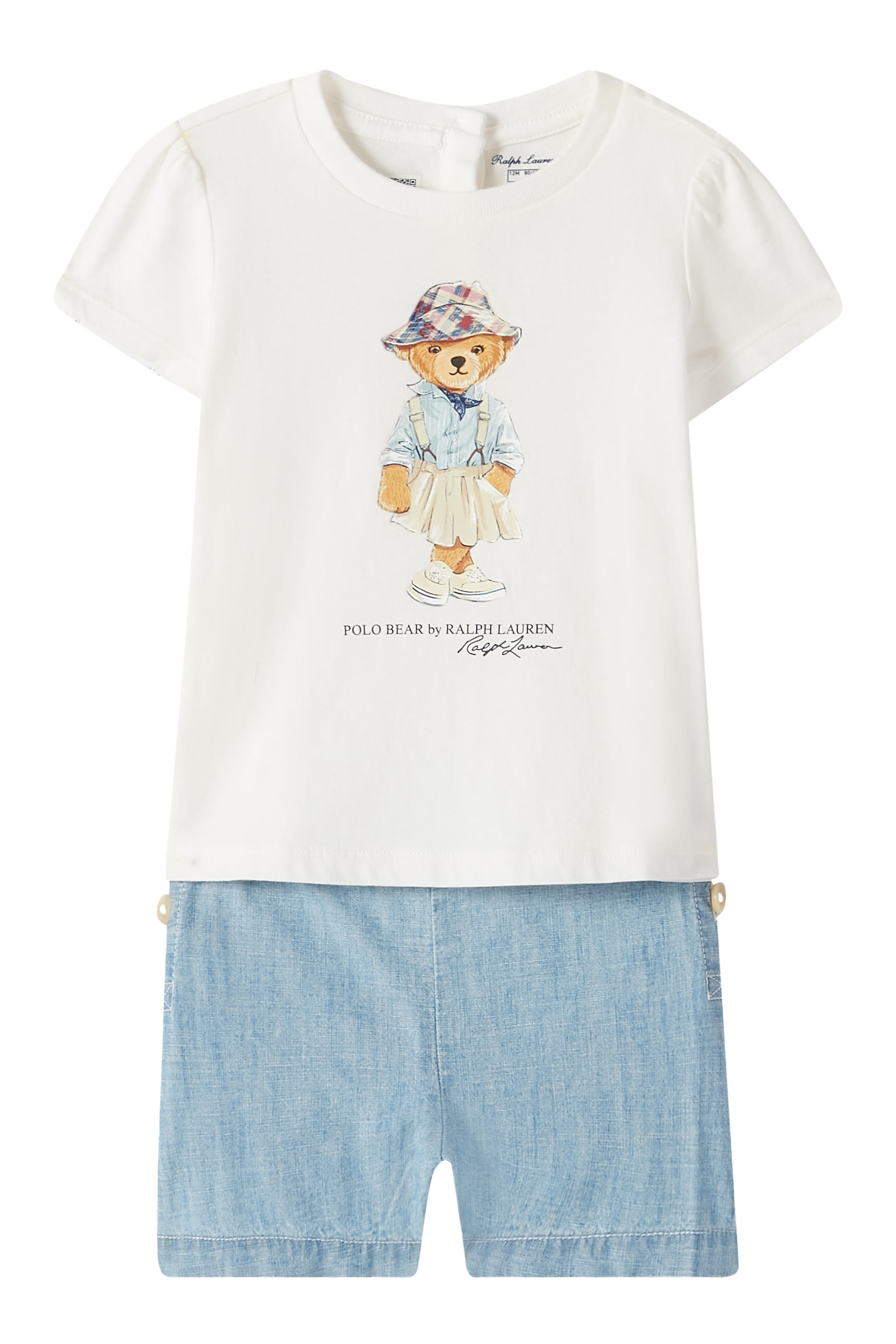 Kids Bear-Print T-shirt & Shorts Set