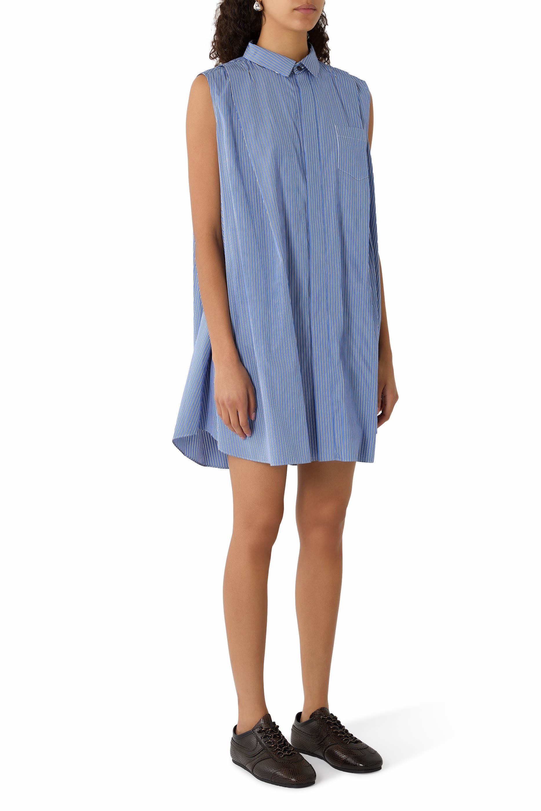 Hybrid Cotton Knit Shirt Dress