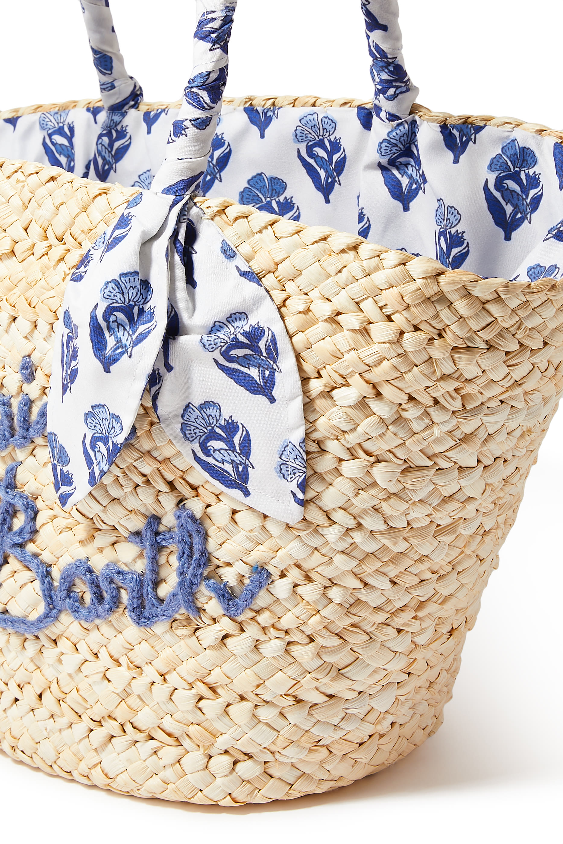 Kylie  Large Woven-Straw Tote Bag