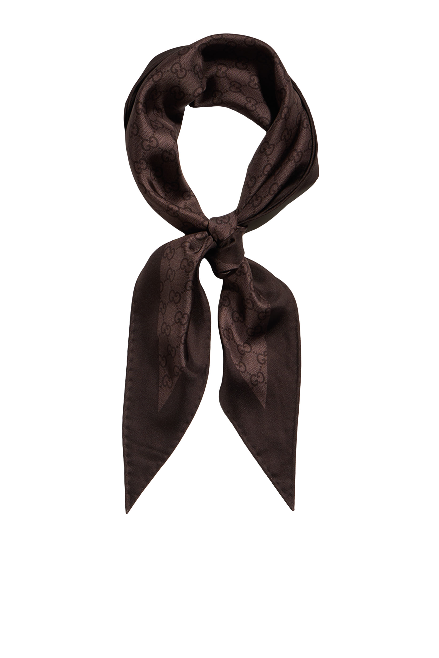 Printed Silk Twill Diamond Scarf