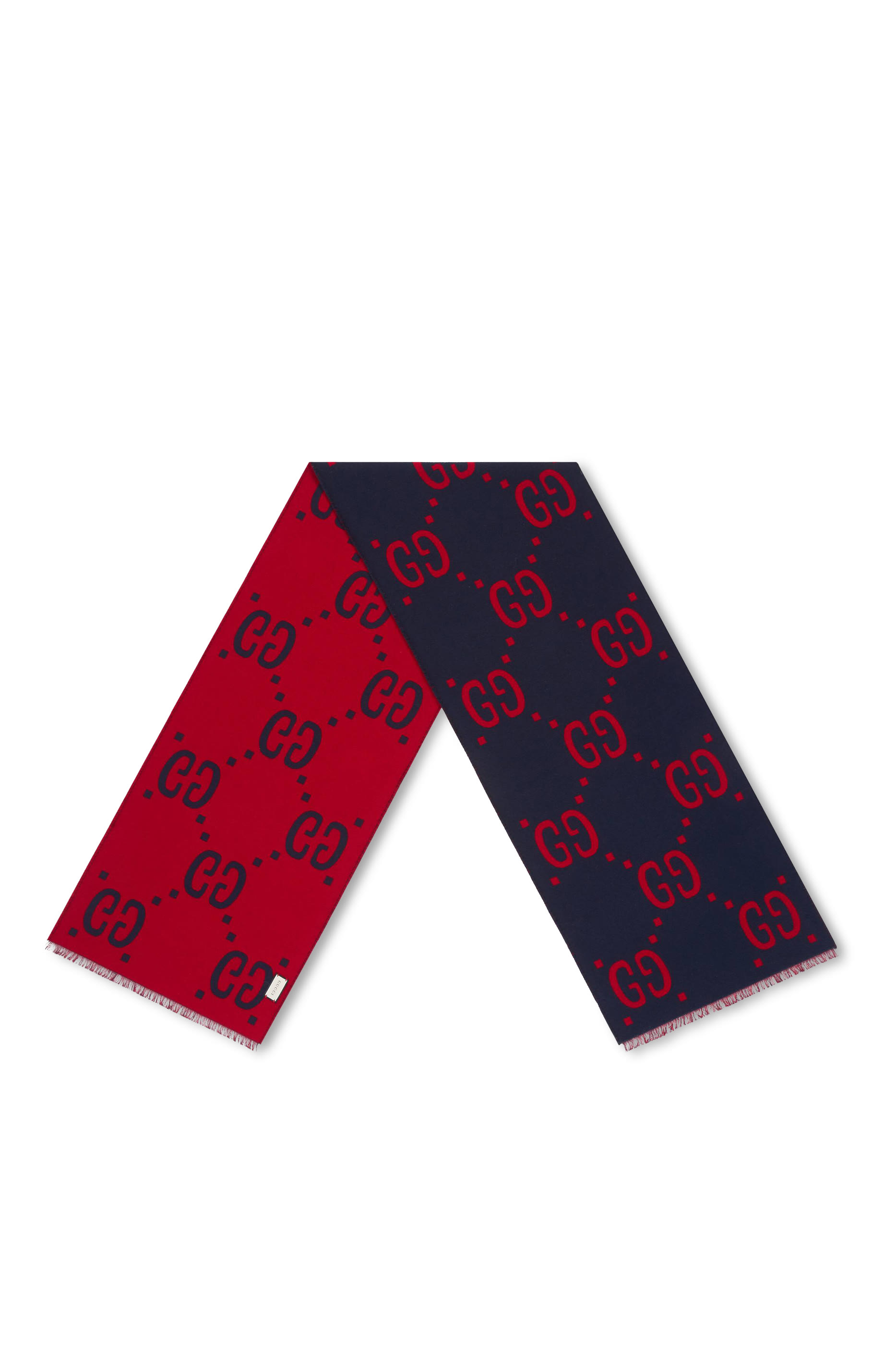 GG Jacquard Wool Silk Scarf