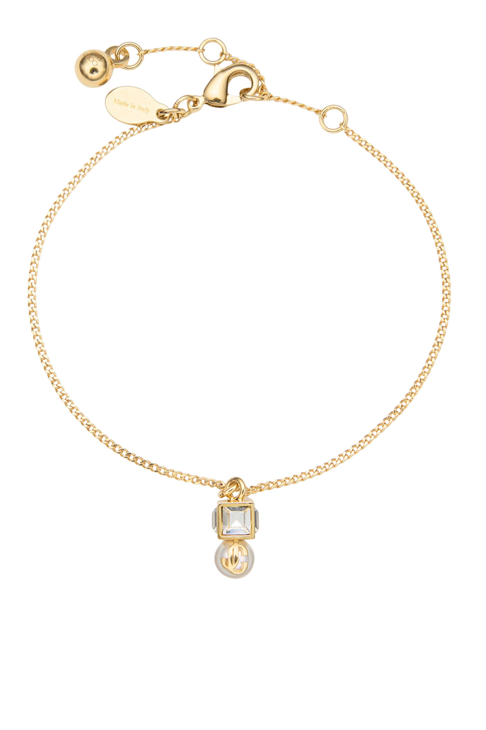 Pearl Cube Bracelet, Pearl & Crystal