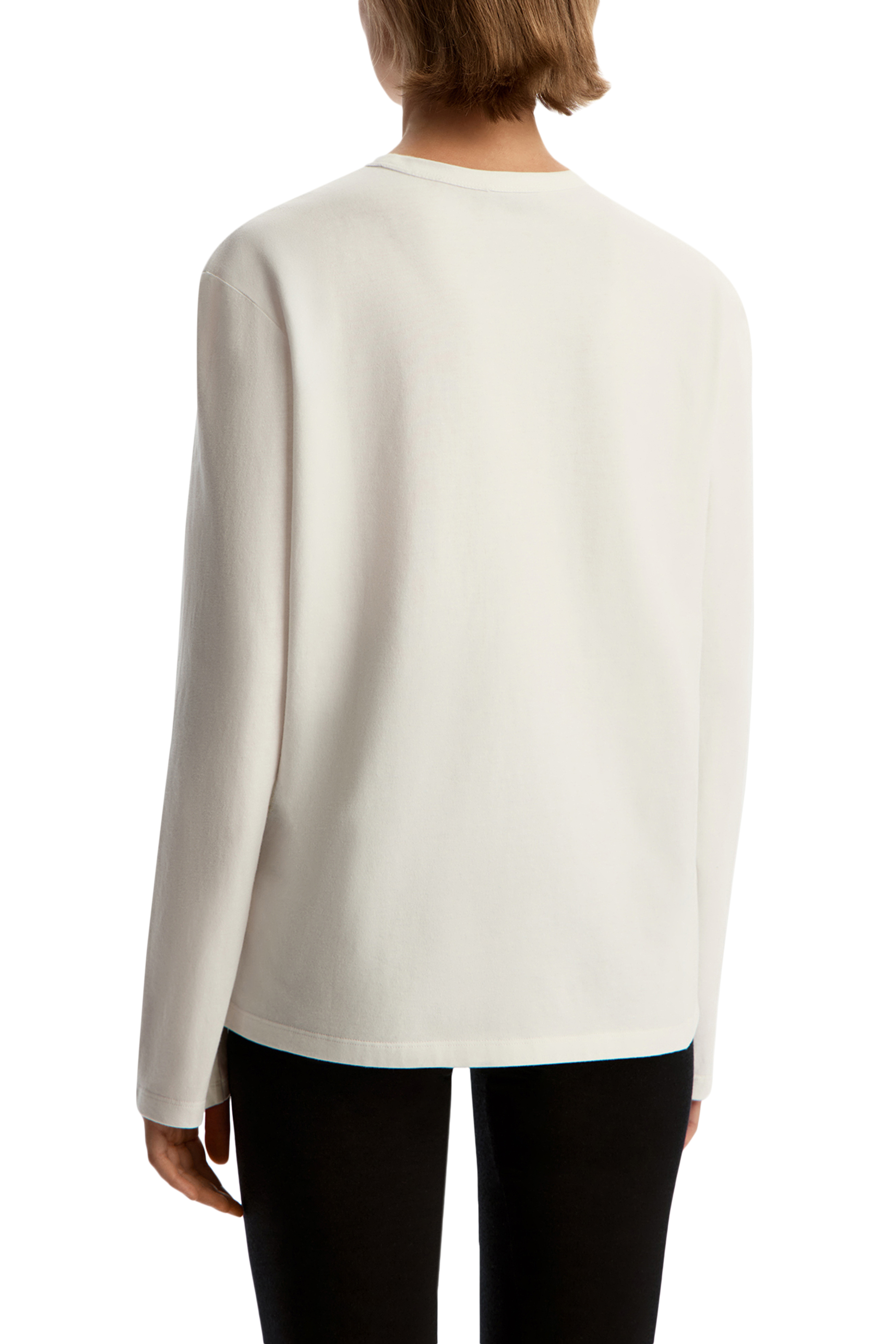  Peached Cotton Long-Sleeve T-Shirt