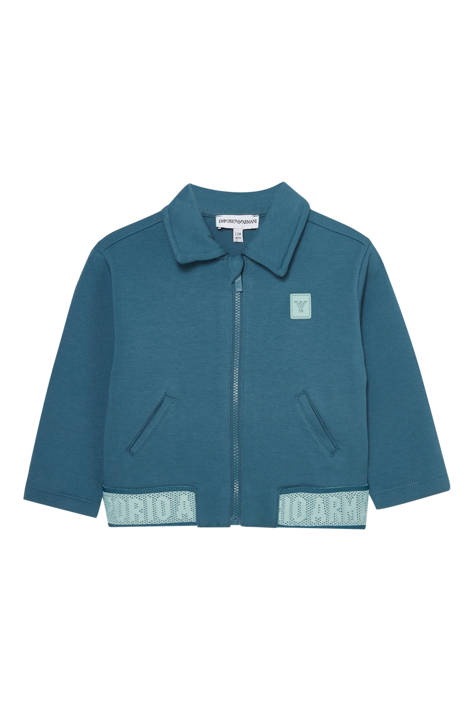 Kids Logo Patch Zip Sweatshirt