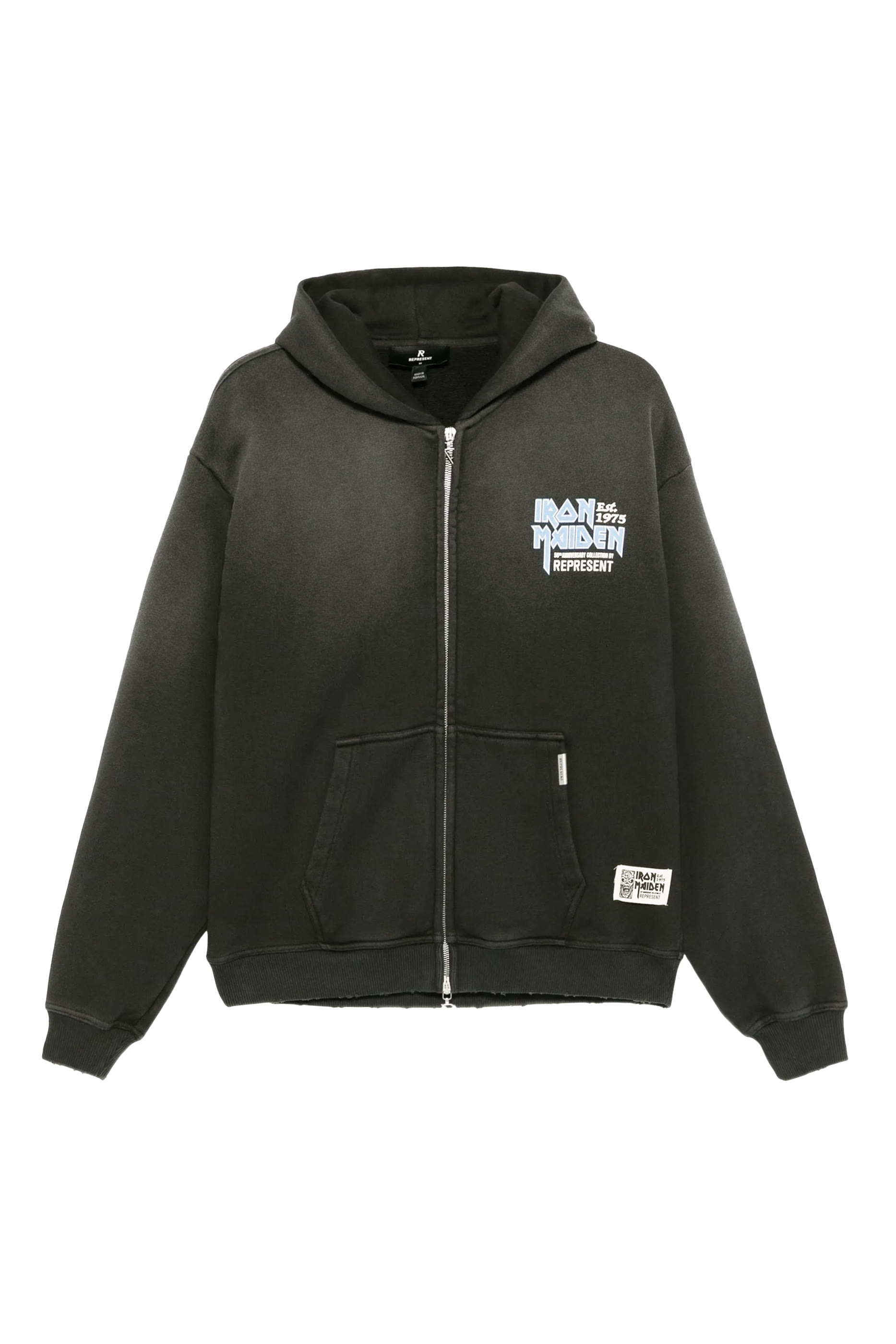 X Iron Maiden Anniversary Zip Through Hoodie