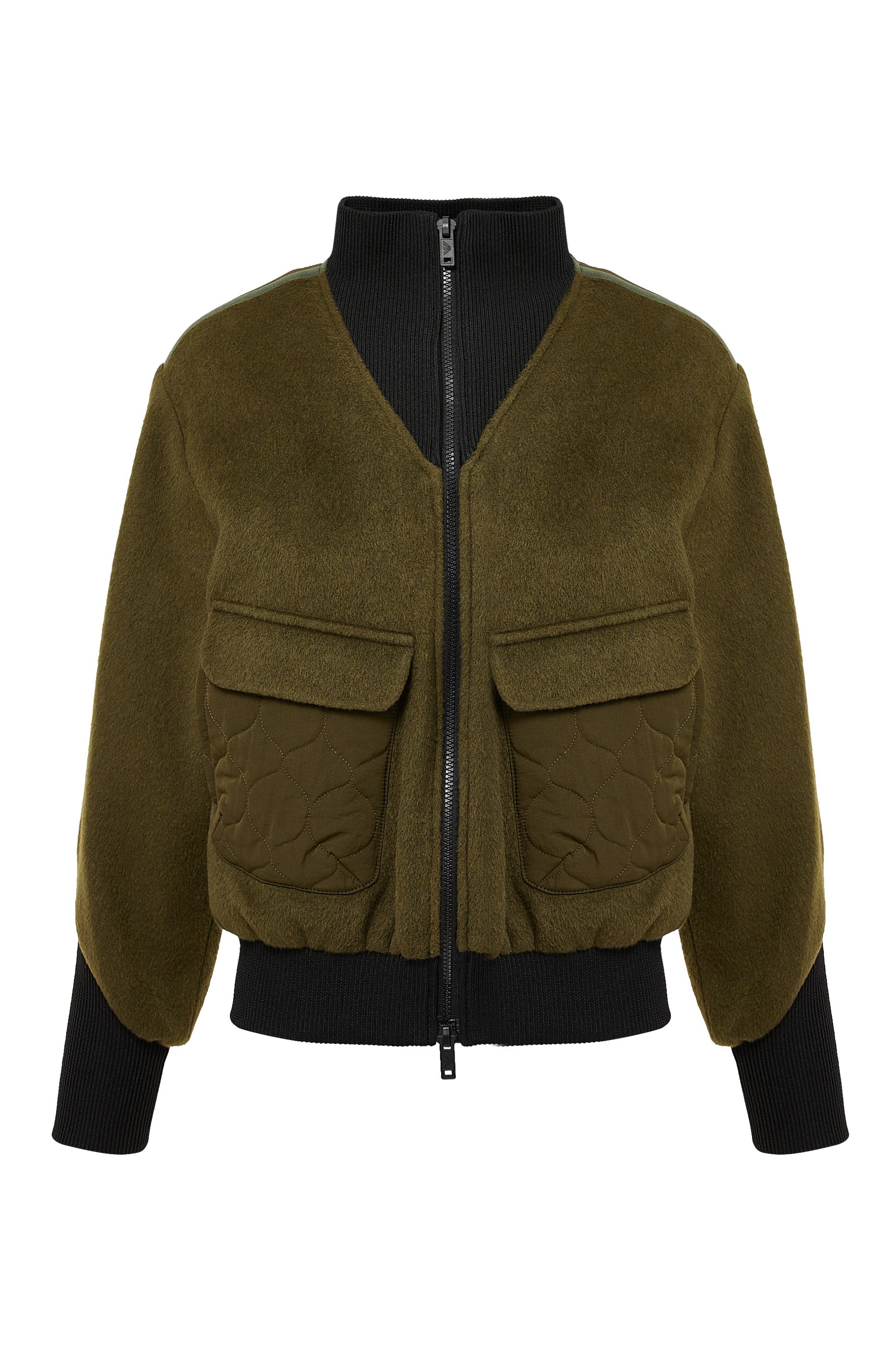 Quilted Bomber Jacket