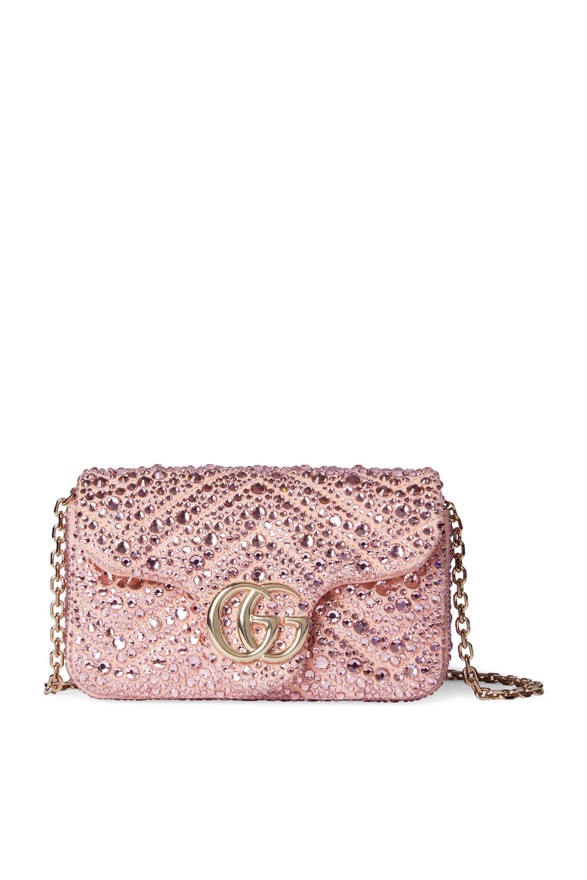 GG Marmont Crystals Mini Shoulder Bag 