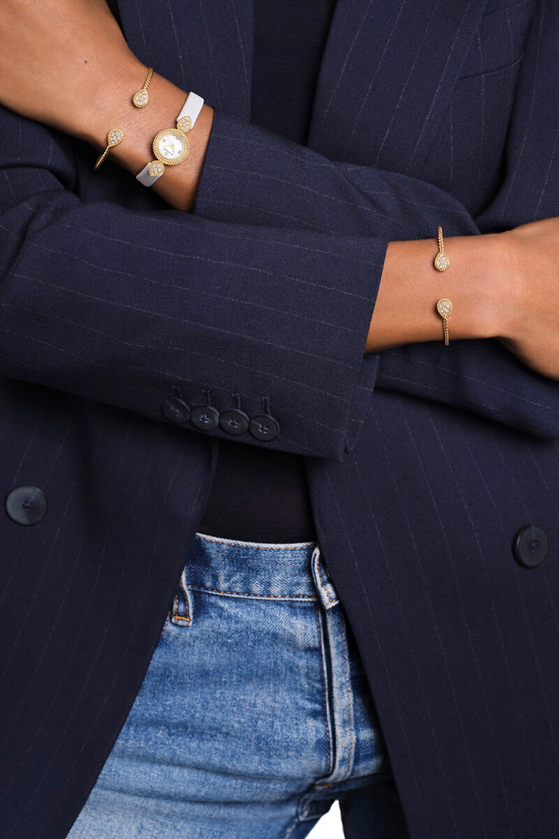 Serpent Boheme Bracelet, 18K Yellow Gold & Diamonds