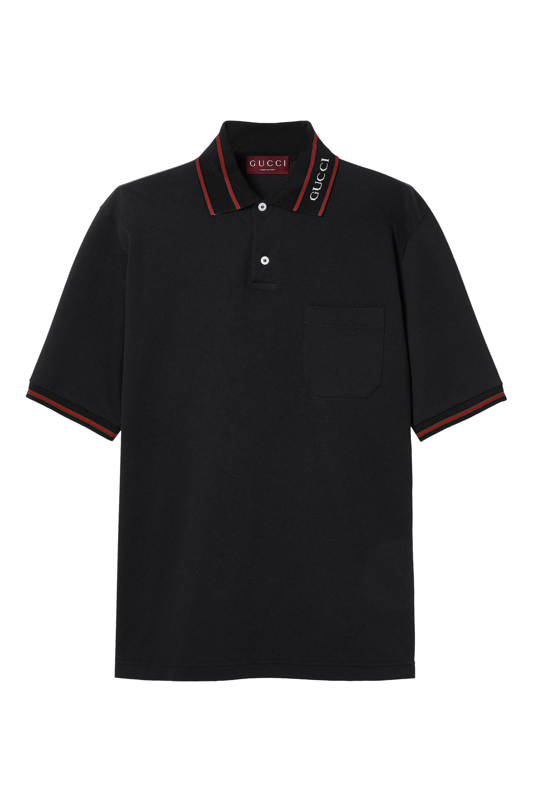 Cotton Piquet Polo Shirt with Web