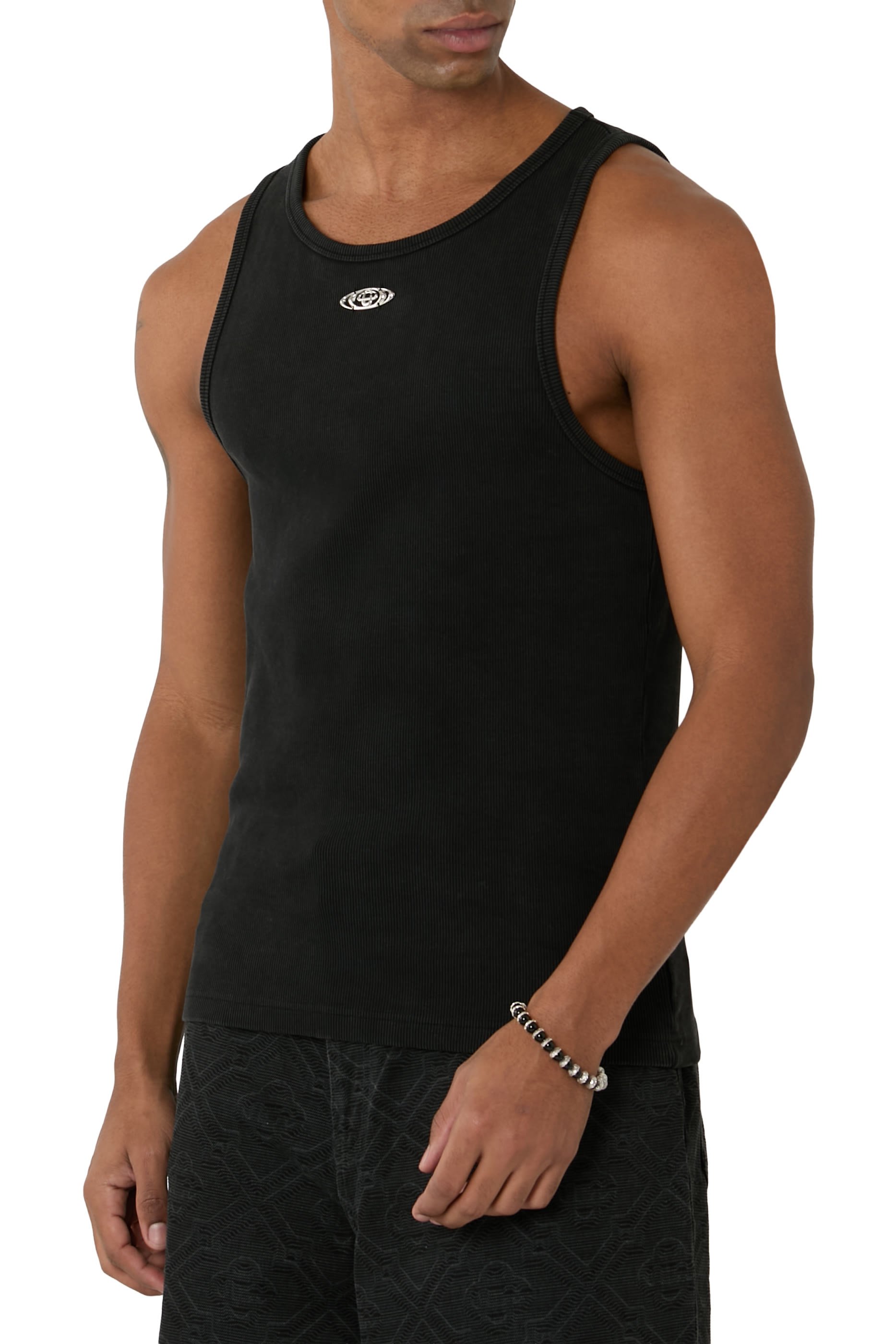 Faded Ribbed Tank Top