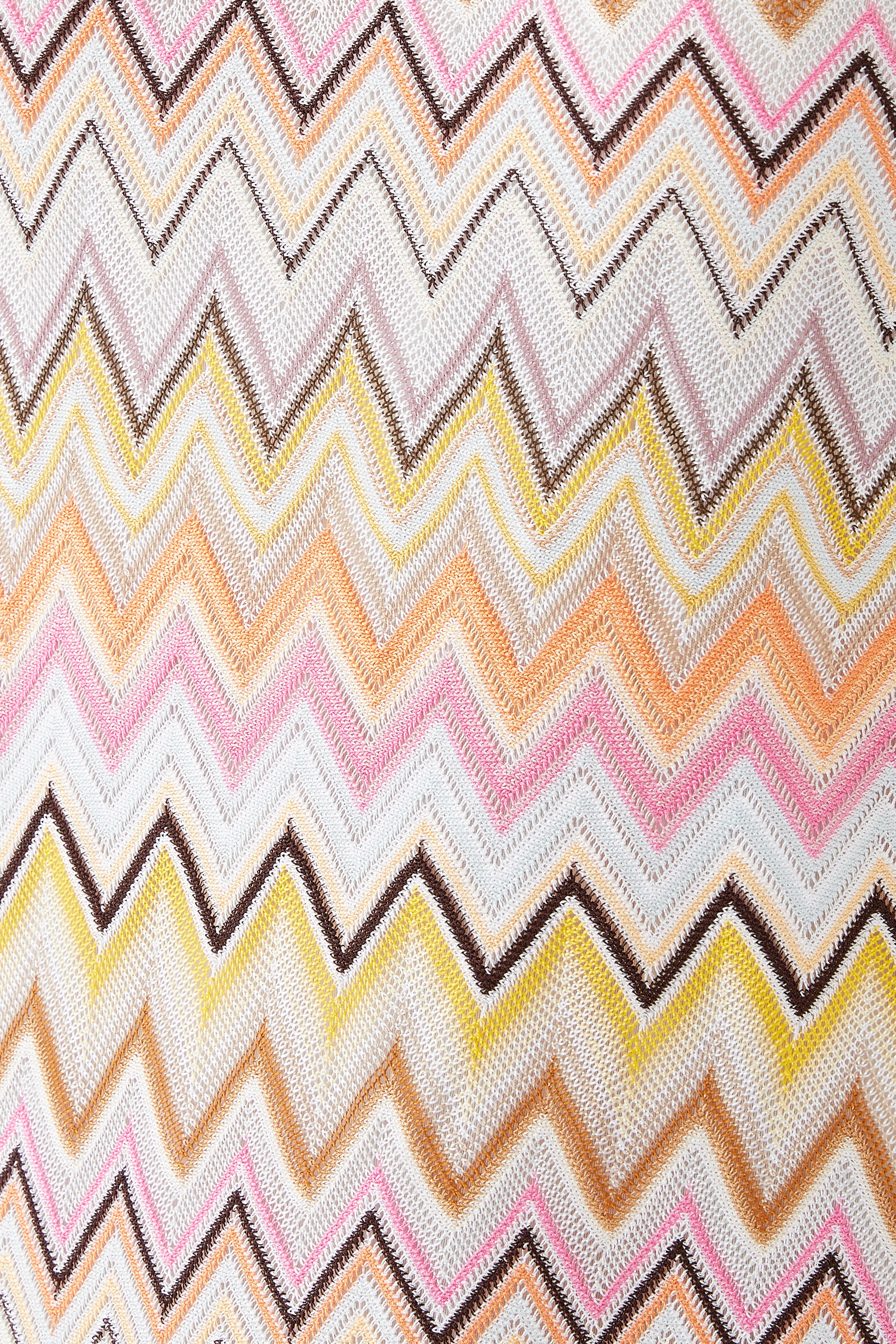 Zigzag Raschel Sleeveless Mini Dress