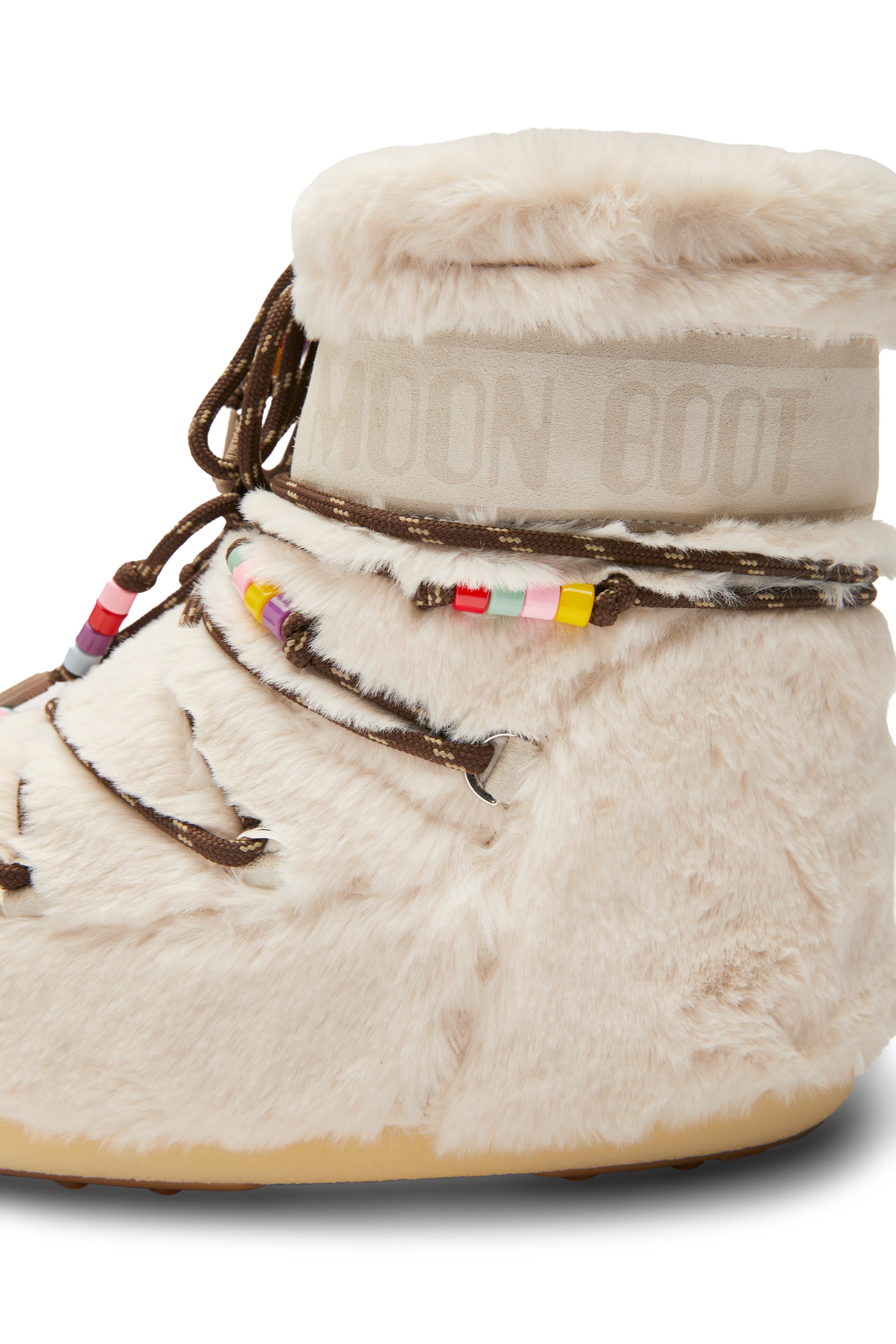 Icon Low Faux Fur Beads Boot