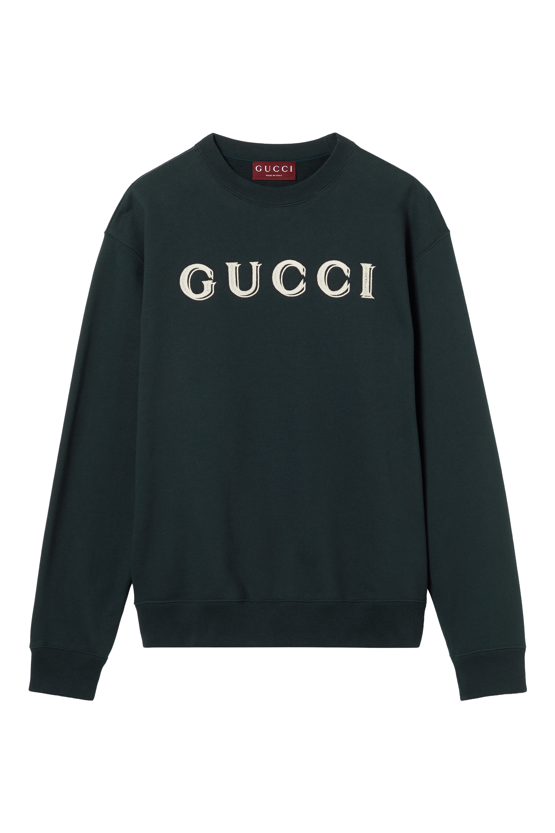 Cotton Jersey Sweatshirt with Embroidery