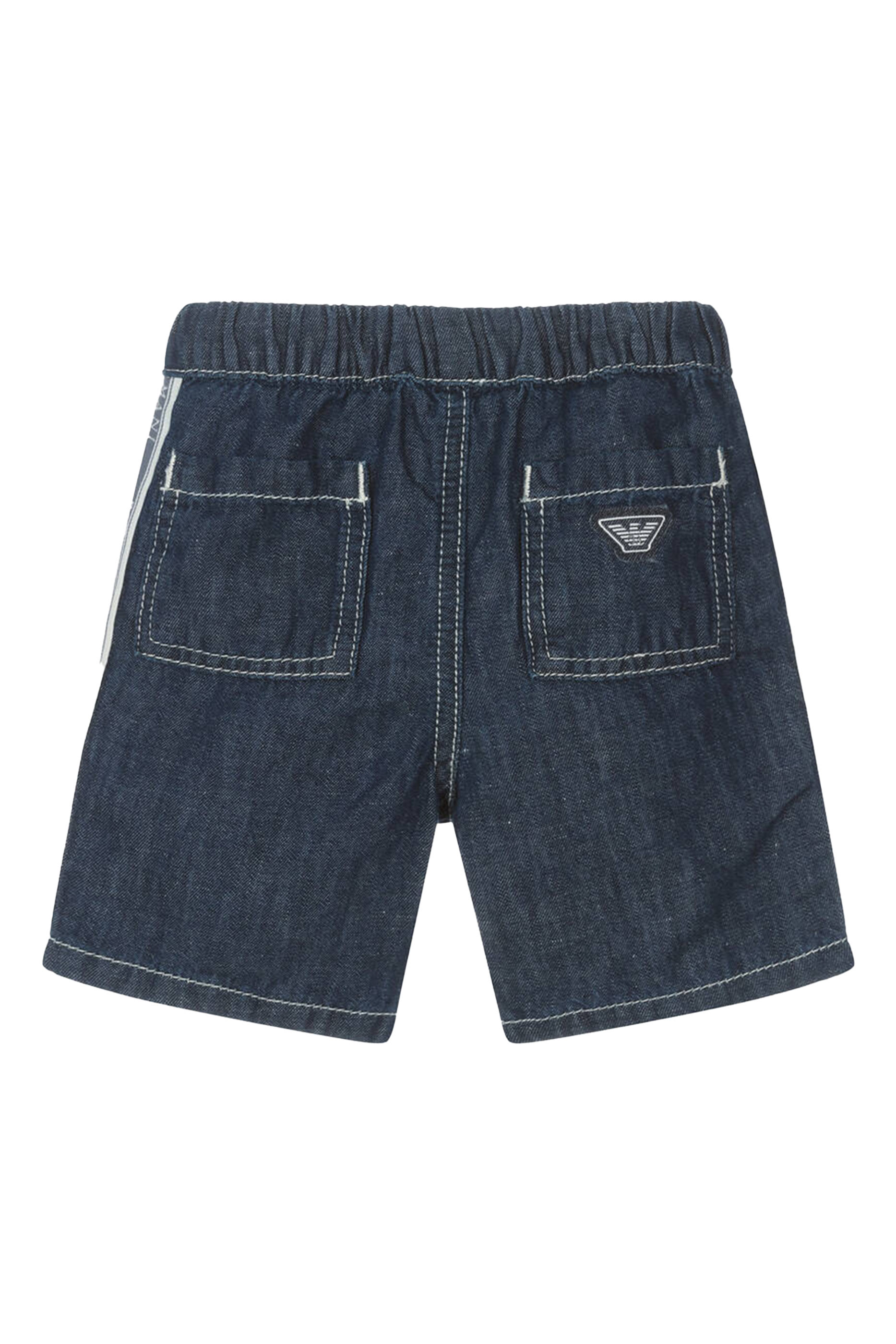 Kids Chambray Logo Shorts