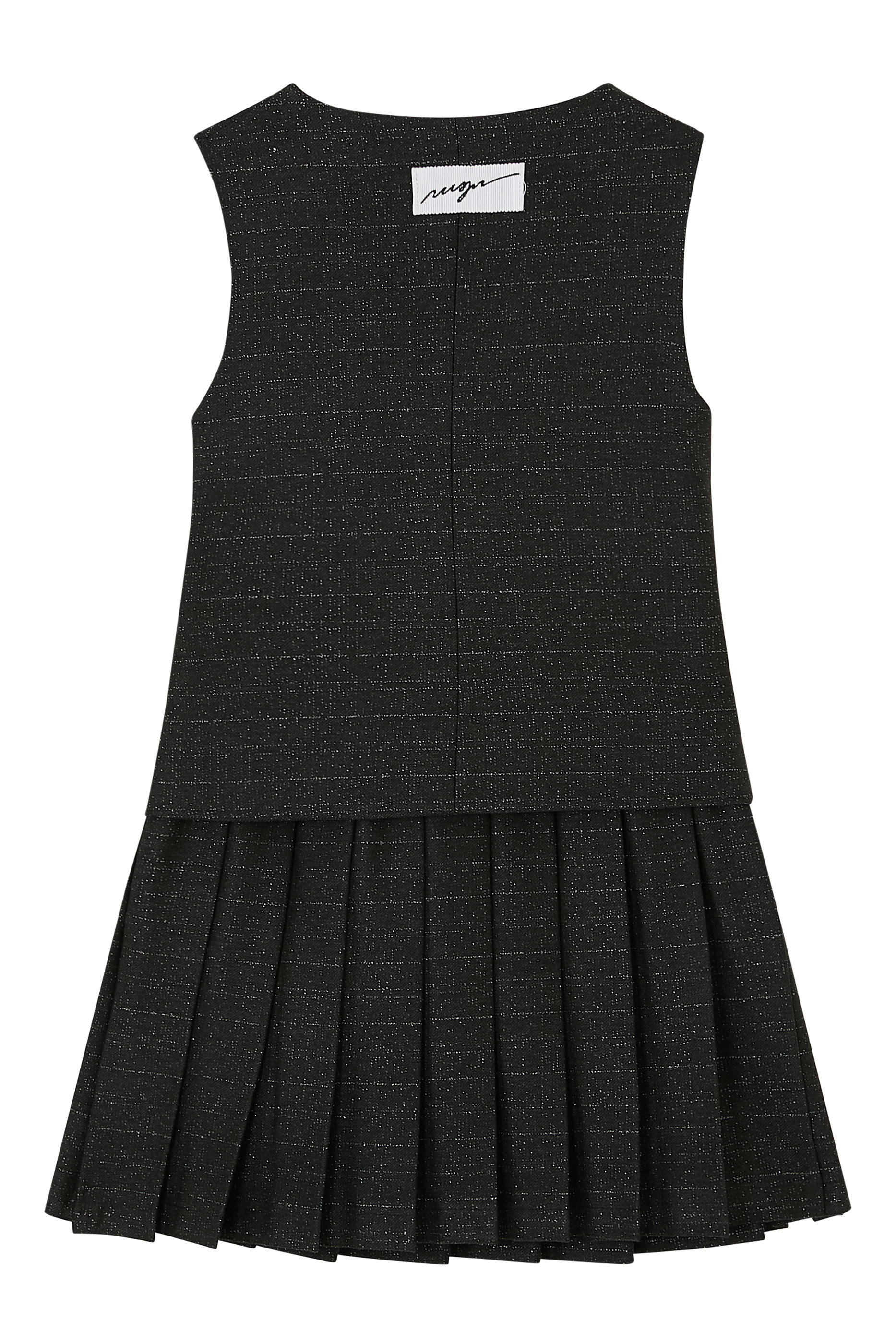 Kids Pleated Sleeveless Dress
