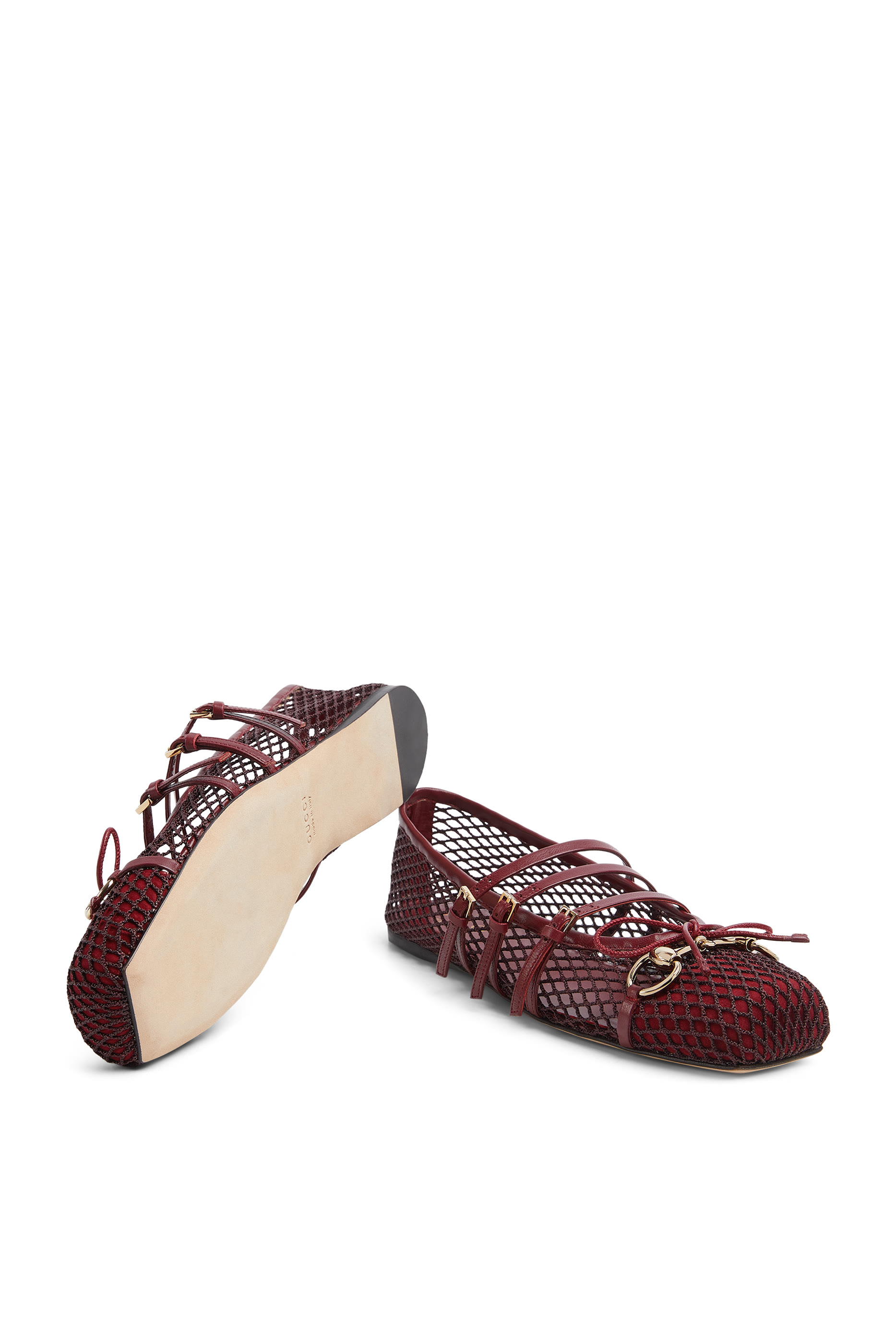 Logo Horsebit Ballet Flats