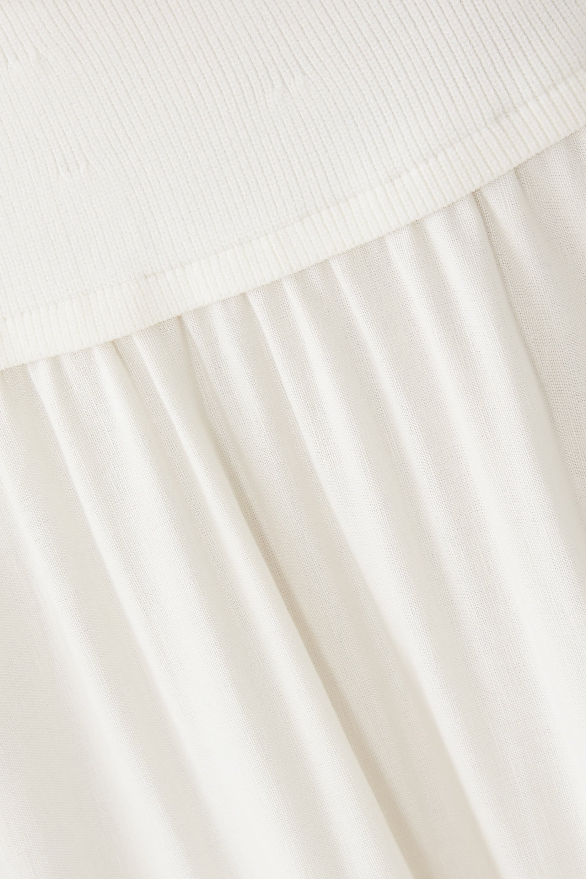  Haven Embroidered Linen Knit Skirt 