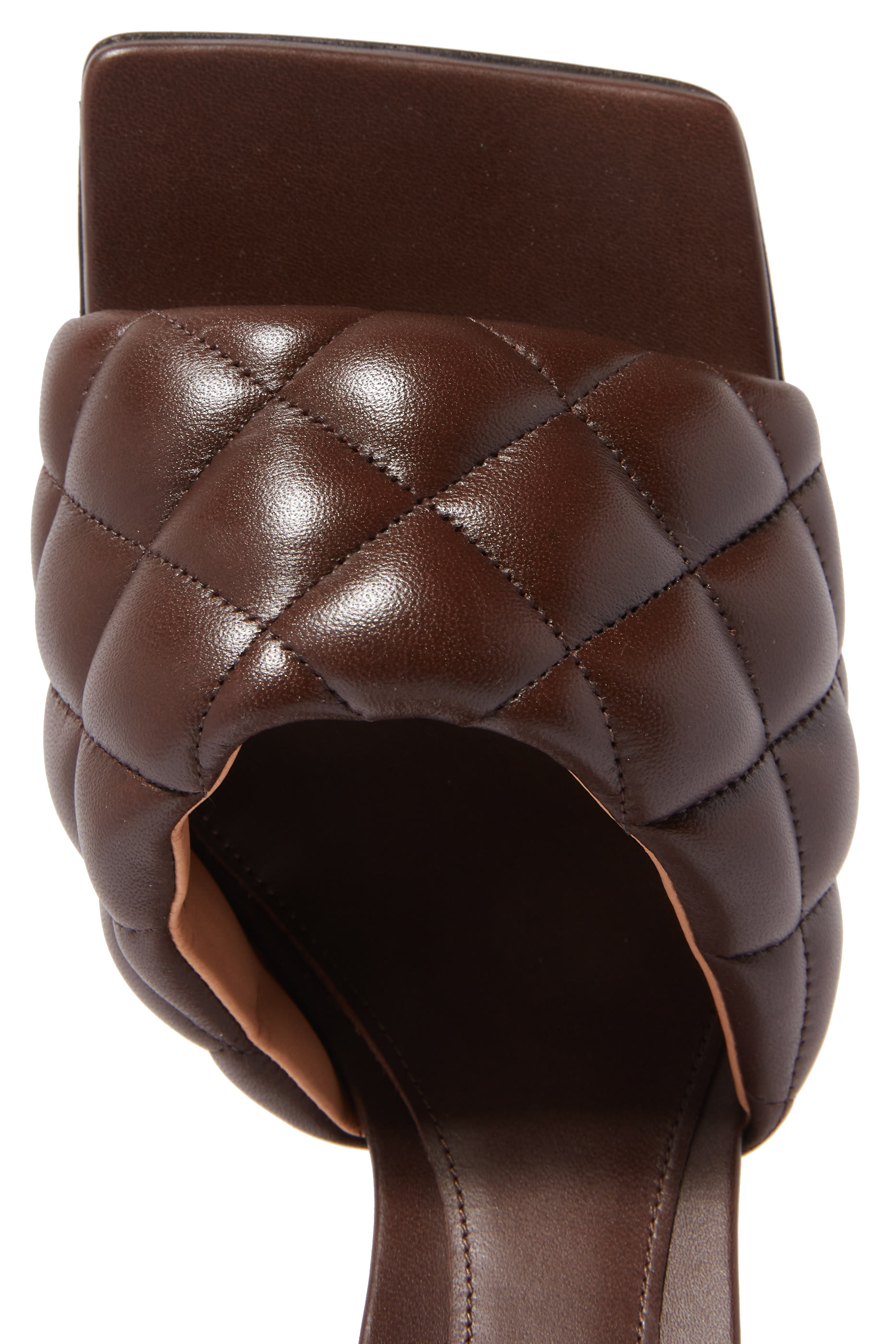 Padded Leather Mule Sandals