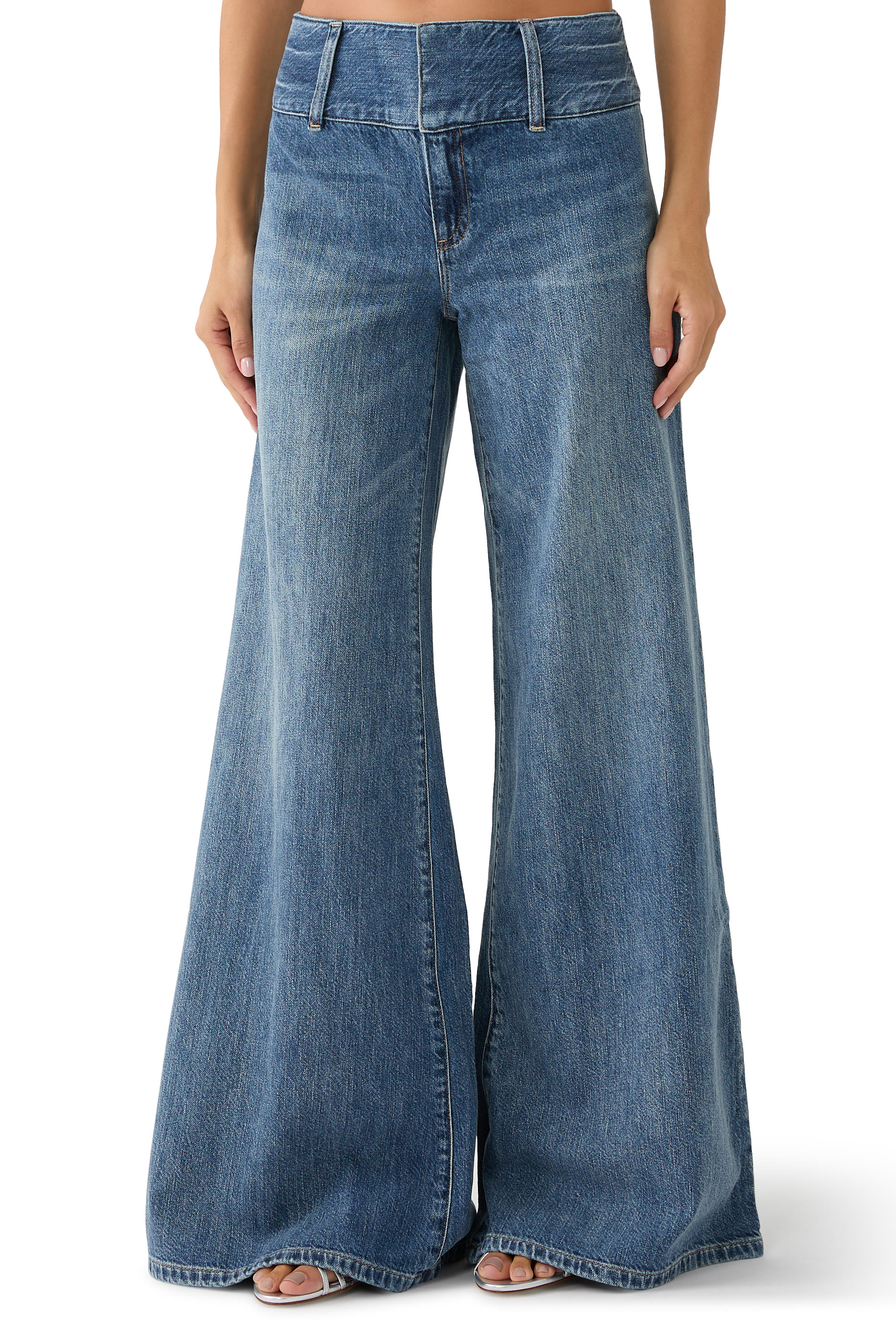 Olivia Flared Wide-Leg Jeans