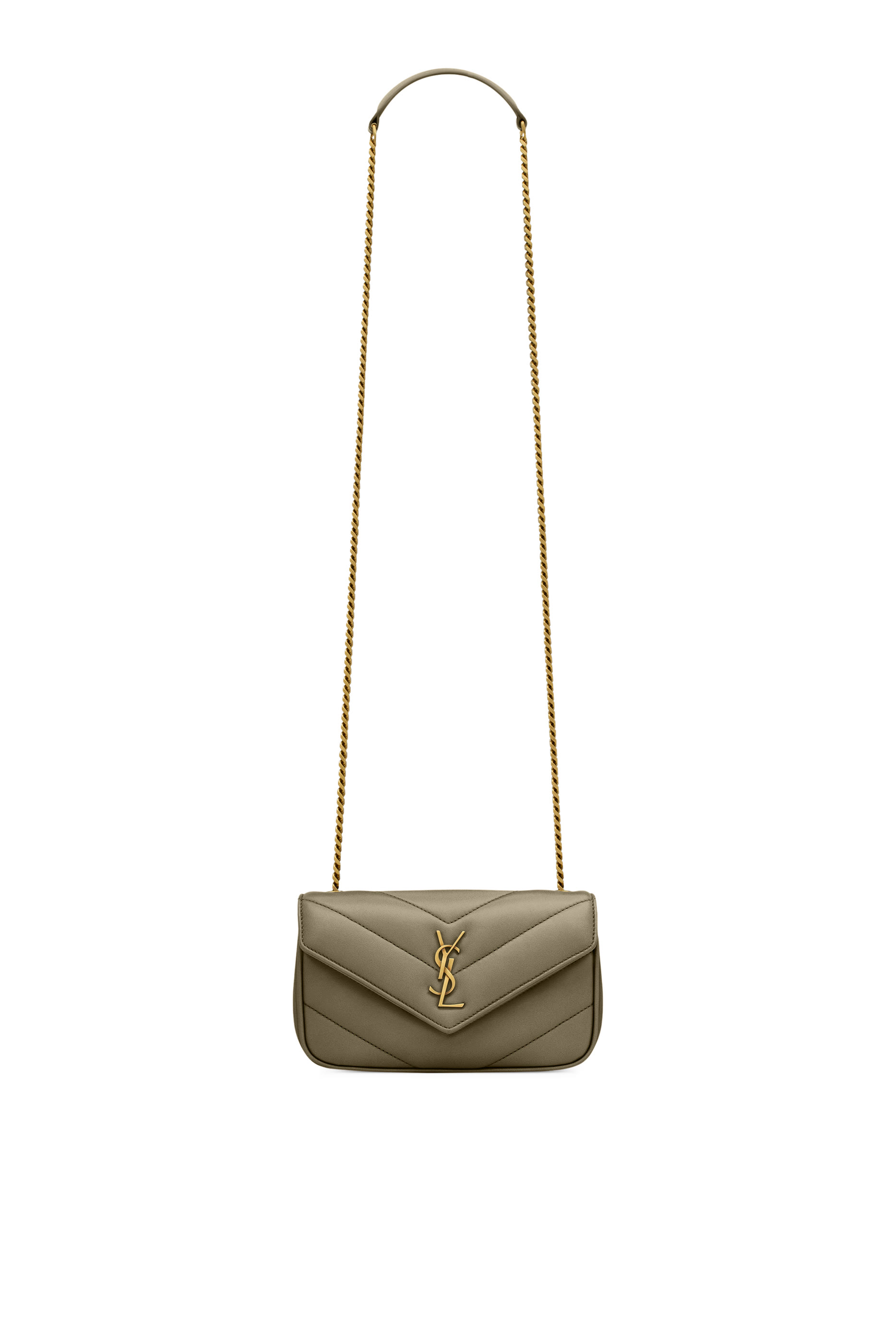 Loulou Mini Chain Bag in Lambskin