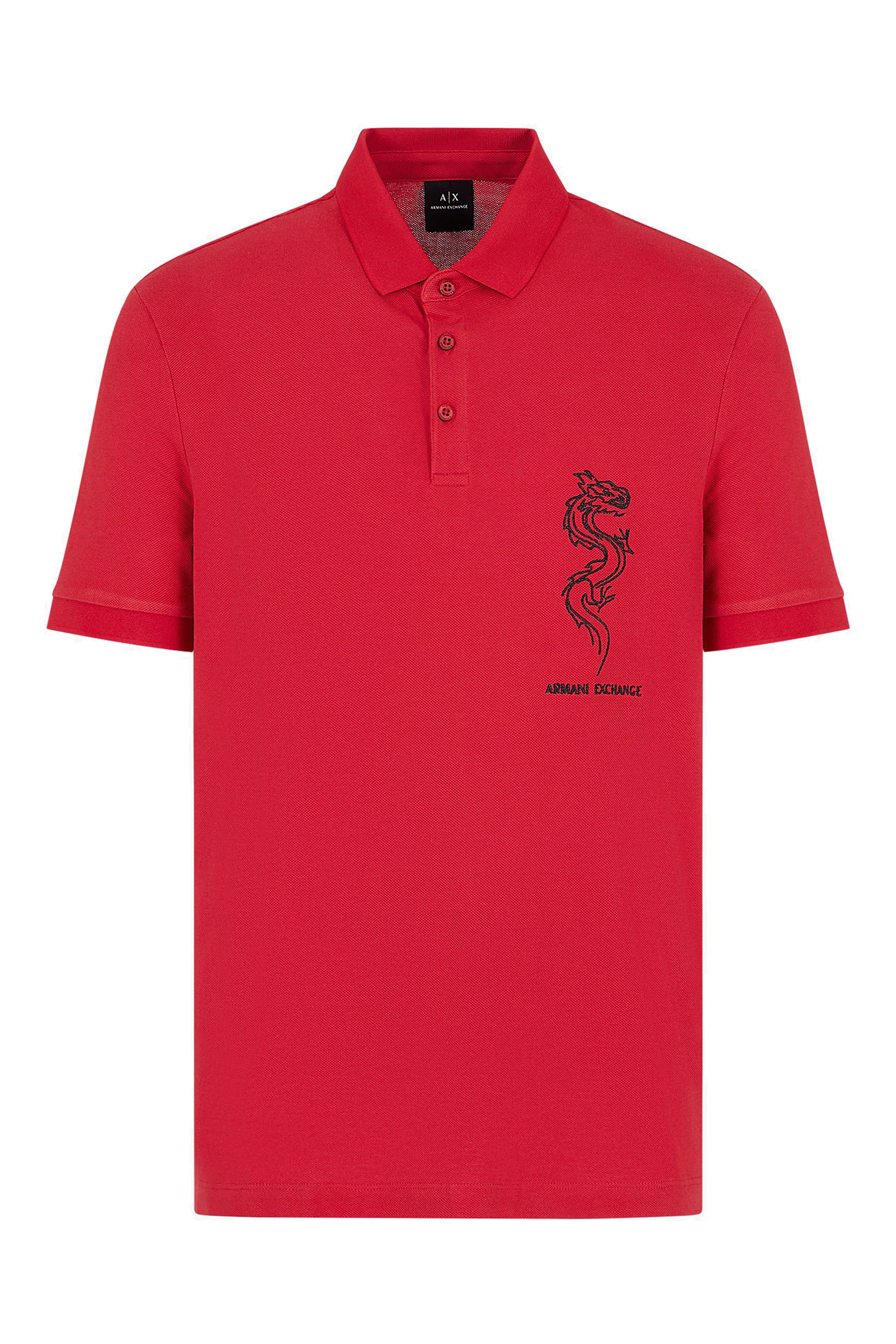 Dragon Embroidery Cotton Piqu&eacute; Polo Shirt