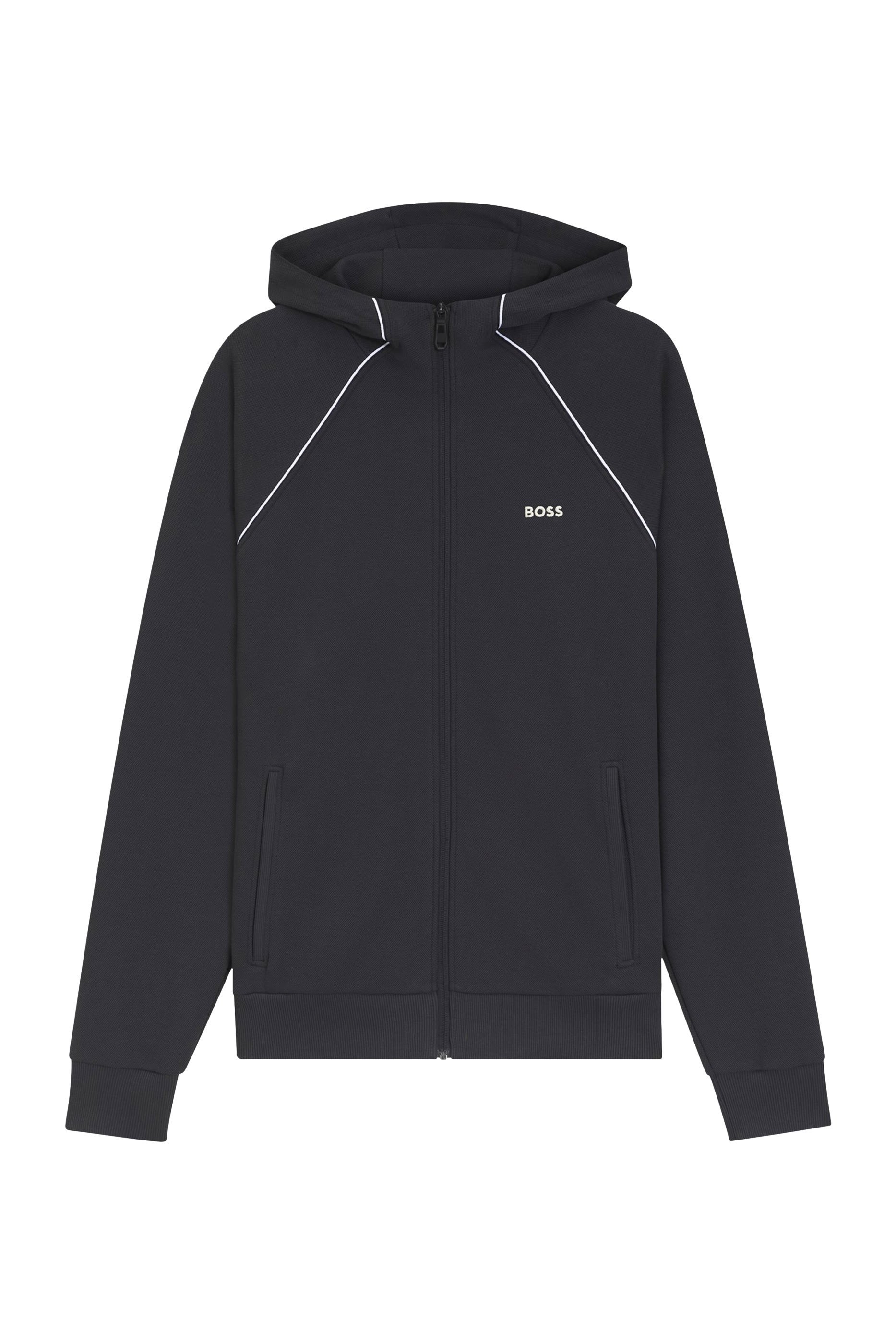 Cotton-Blend Zip-Up Hoodie