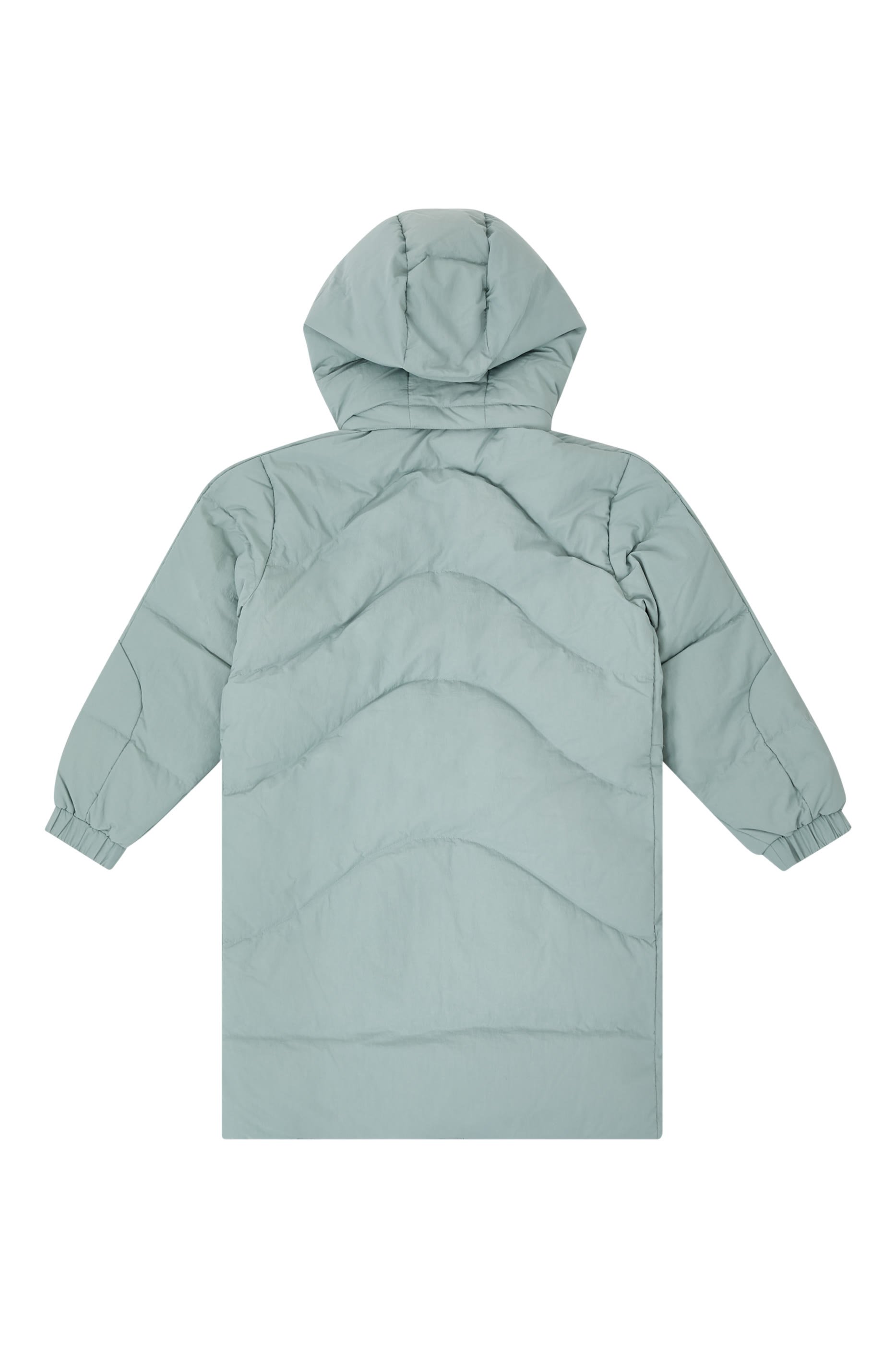 Kids Macro Eagle Logo Patch Hooded Jacket