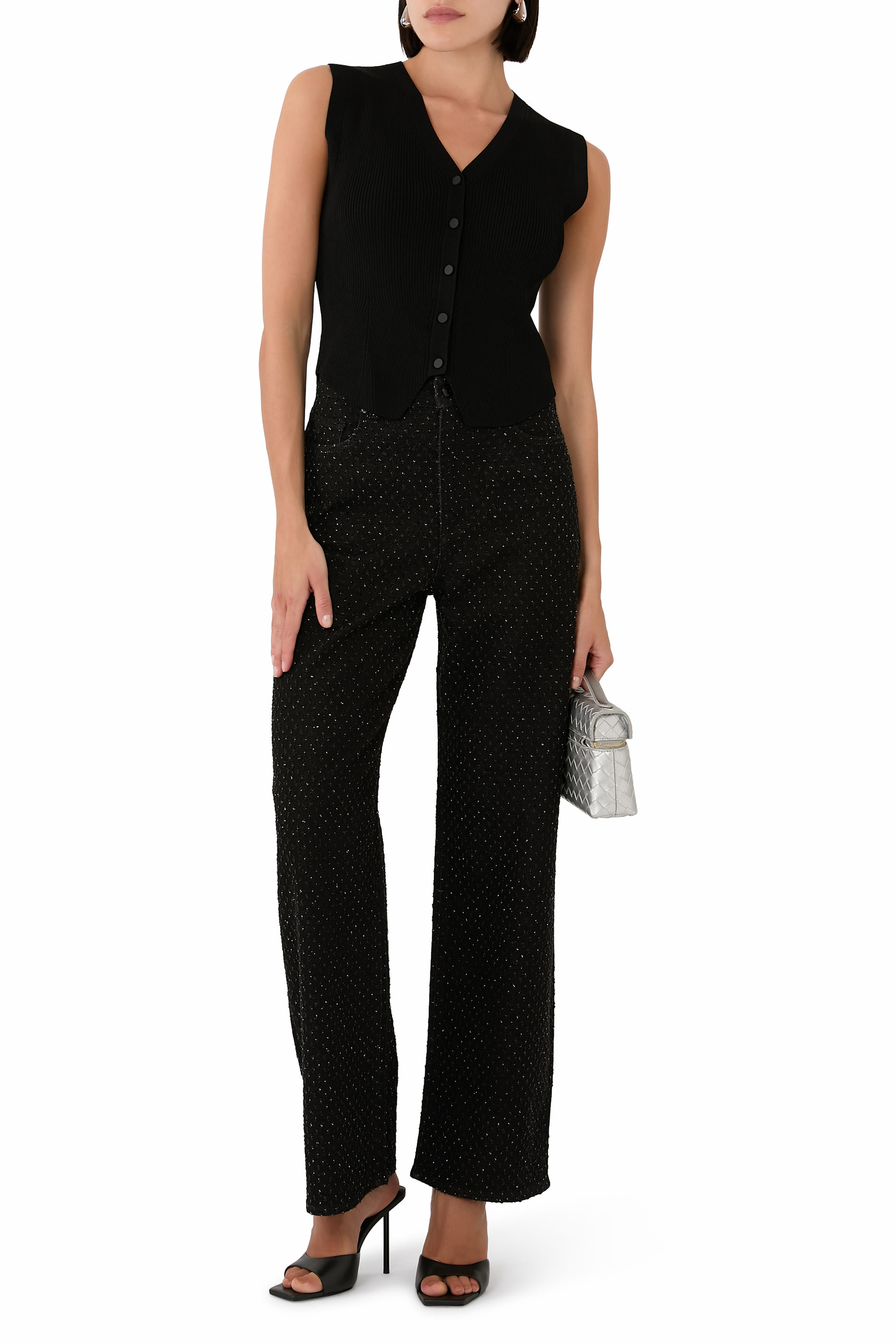 Salin de Giraud Sleeveless V-Neck Cardigan