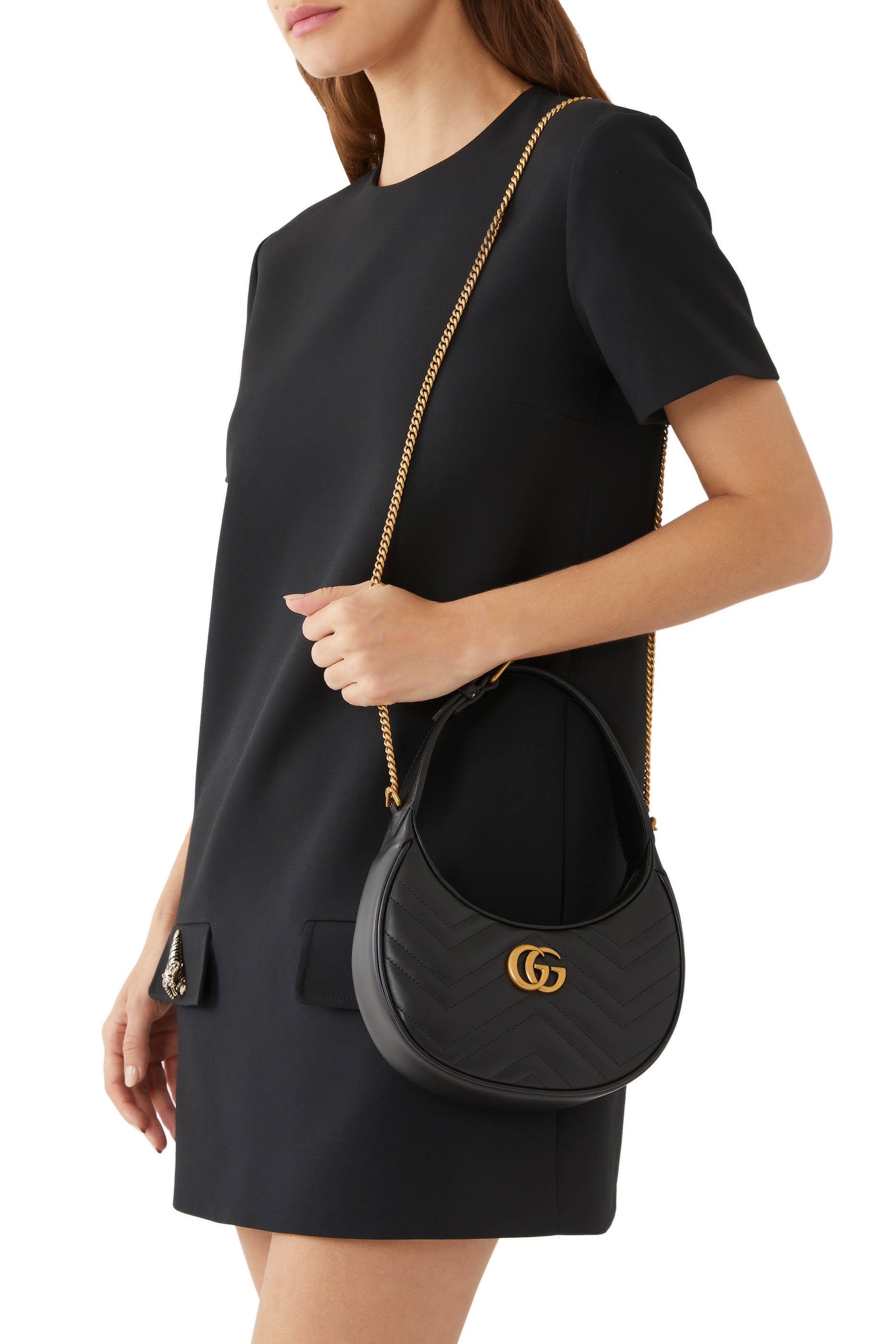 GG Marmont Half-Moon Shaped Mini Bag