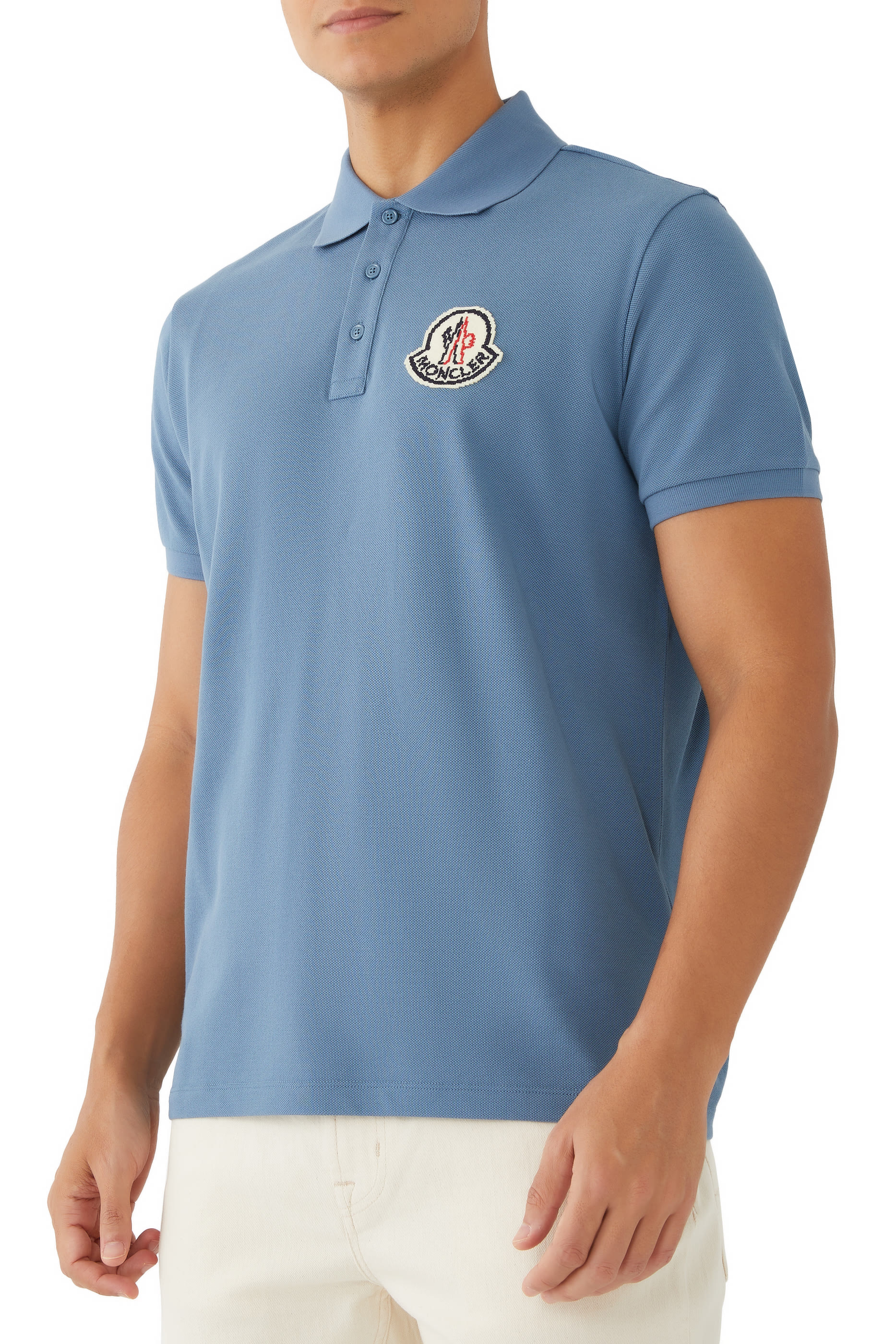 Logo-Appliquéd Pique Cotton Polo Shirt