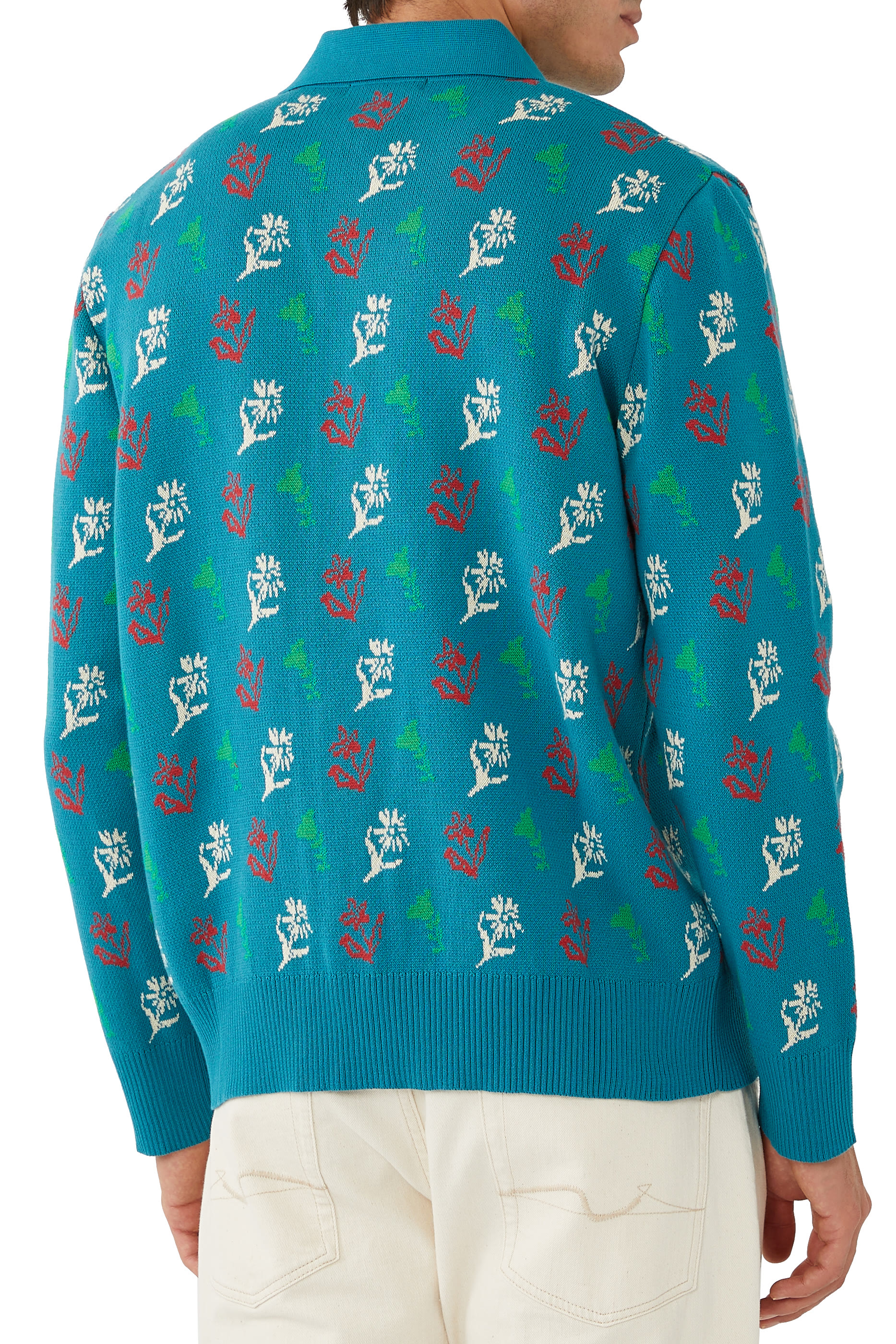Alpine Flower Polo Cardigan