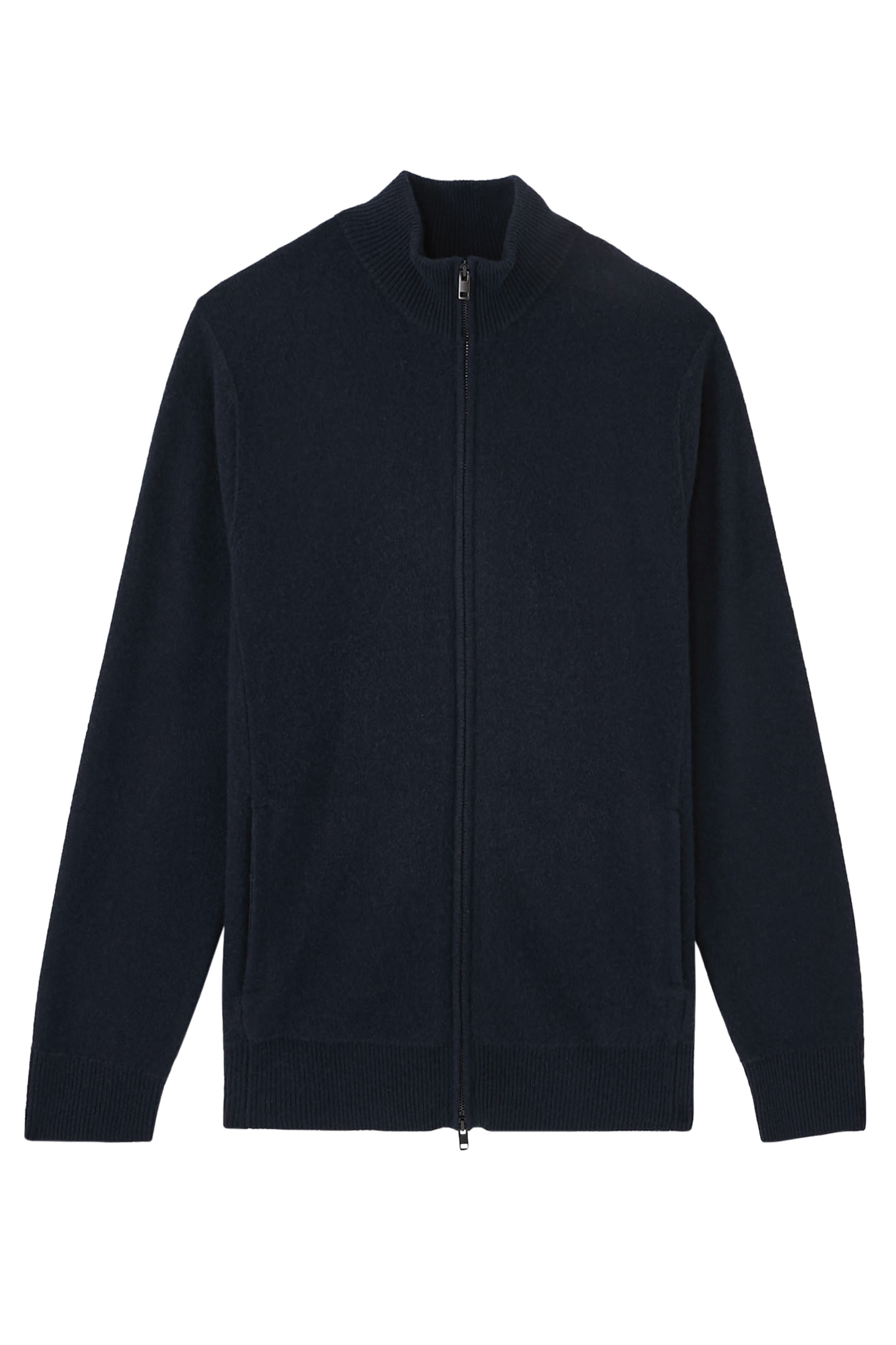 Plush Cashmere Full-Zip Sweater
