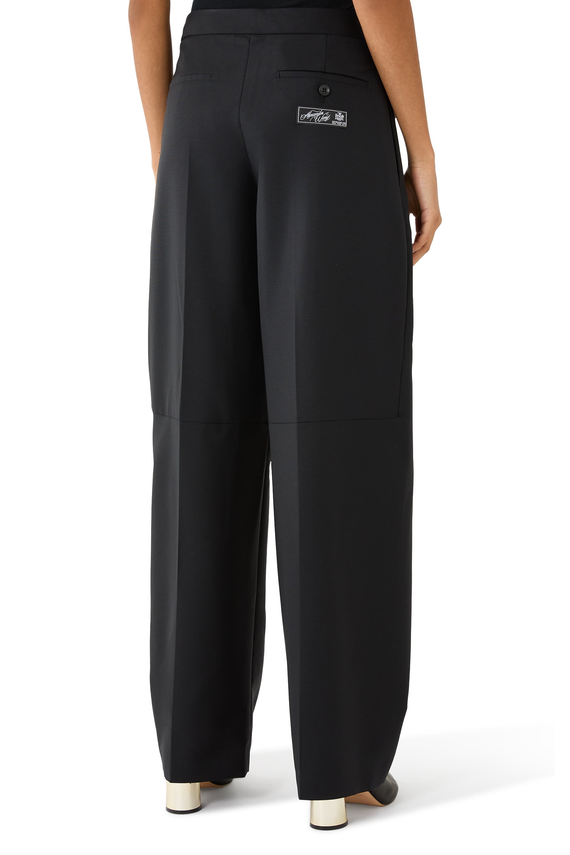 Mid-Rise Tailored Pants