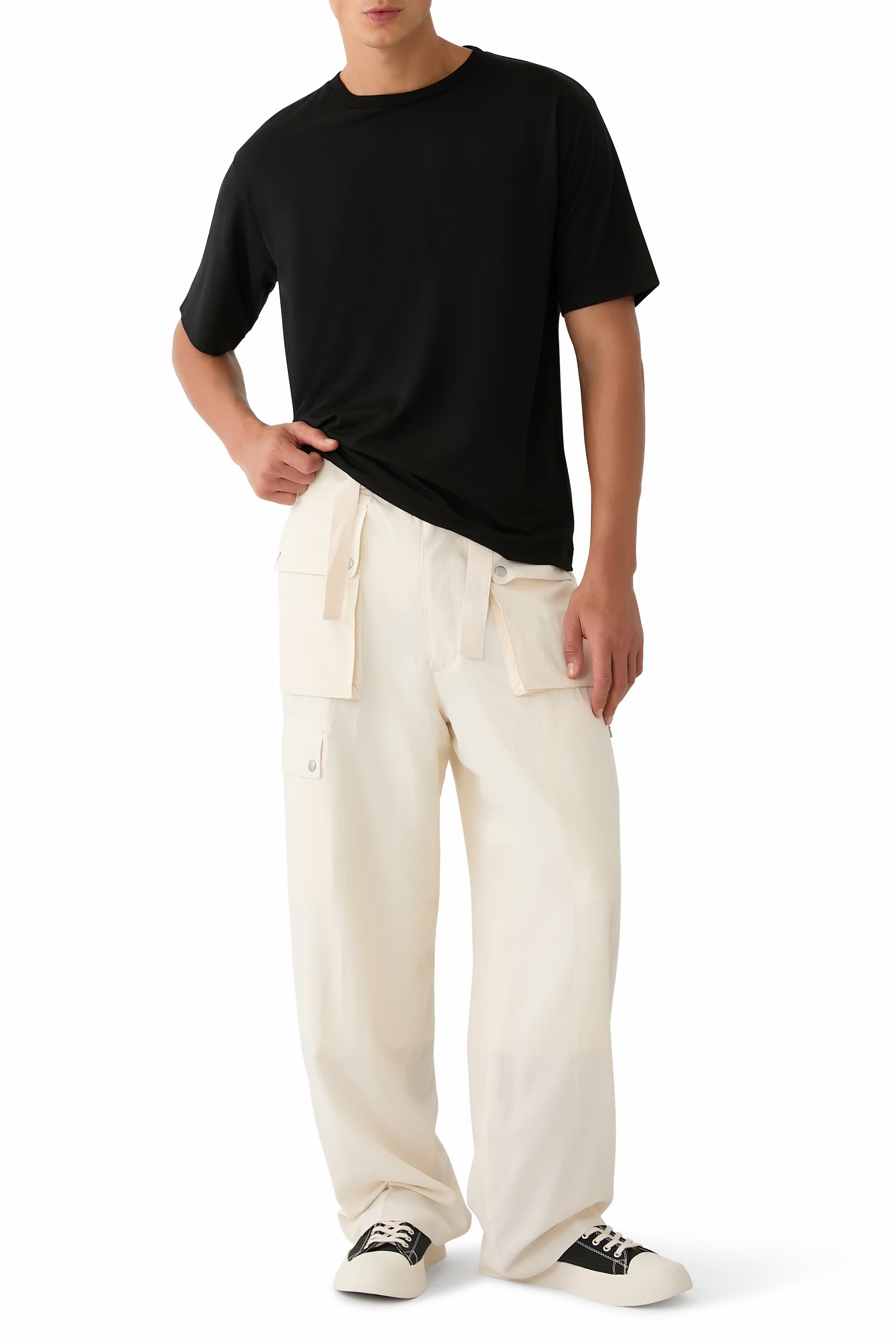 Light Cotton Wool Viyella Cargo Pants