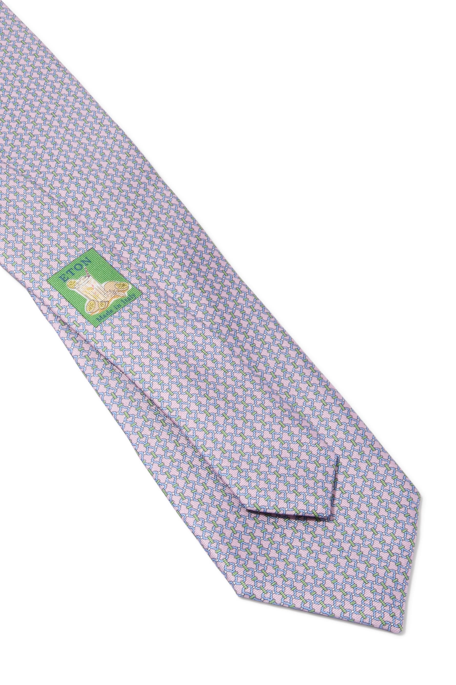 Chain Print Silk Tie
