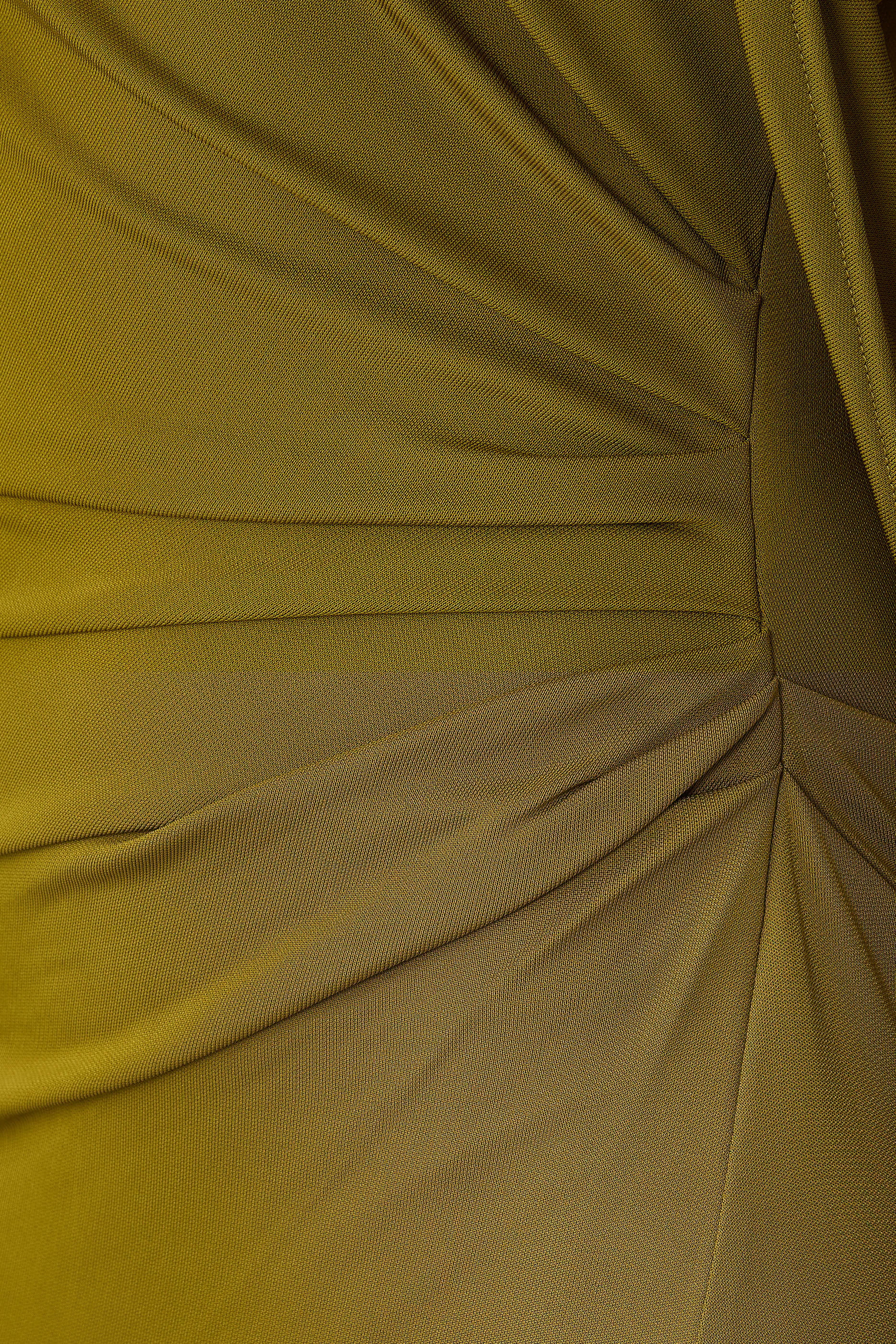 Closed Neck Draped Gown