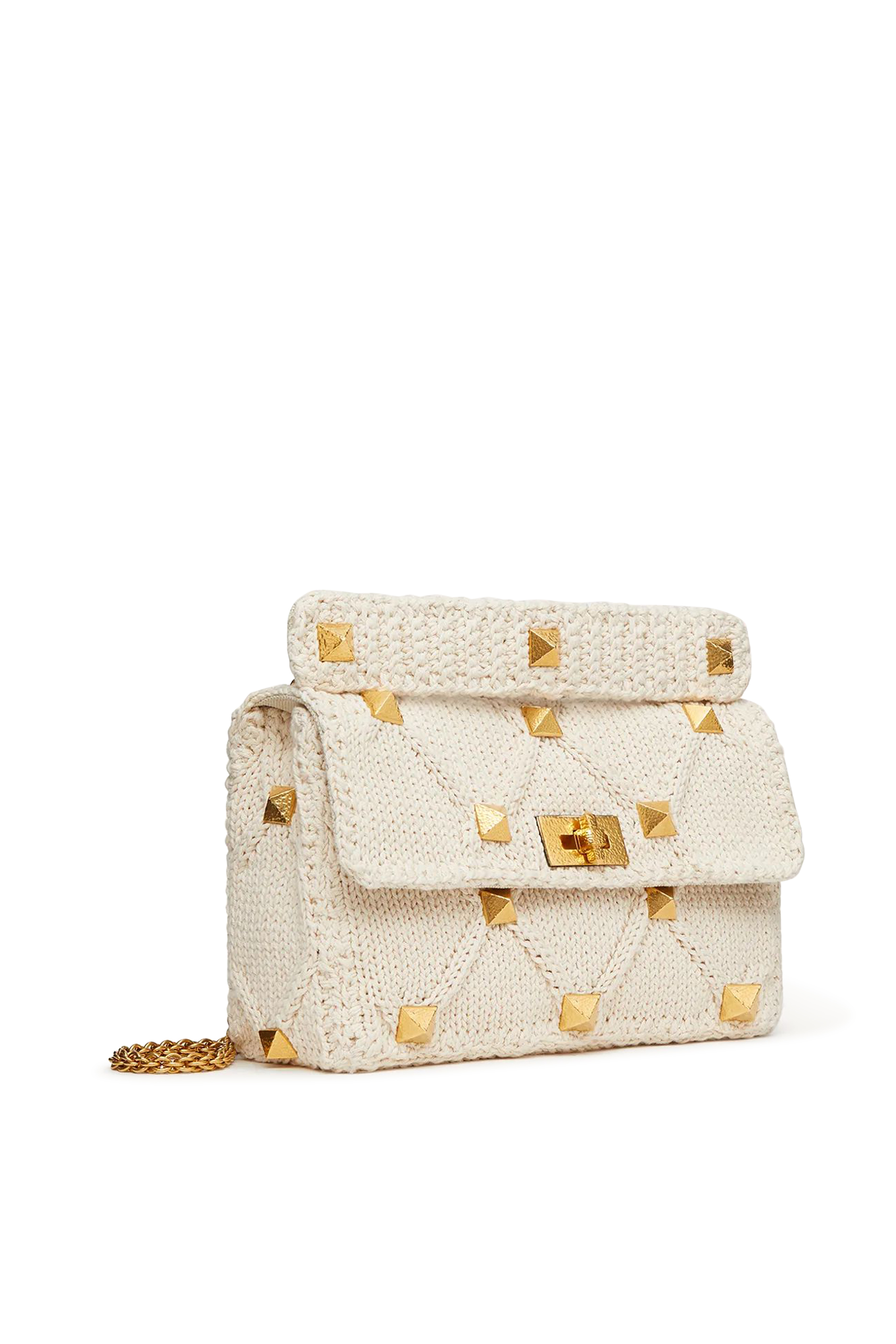  Roman Stud Knitted Bag