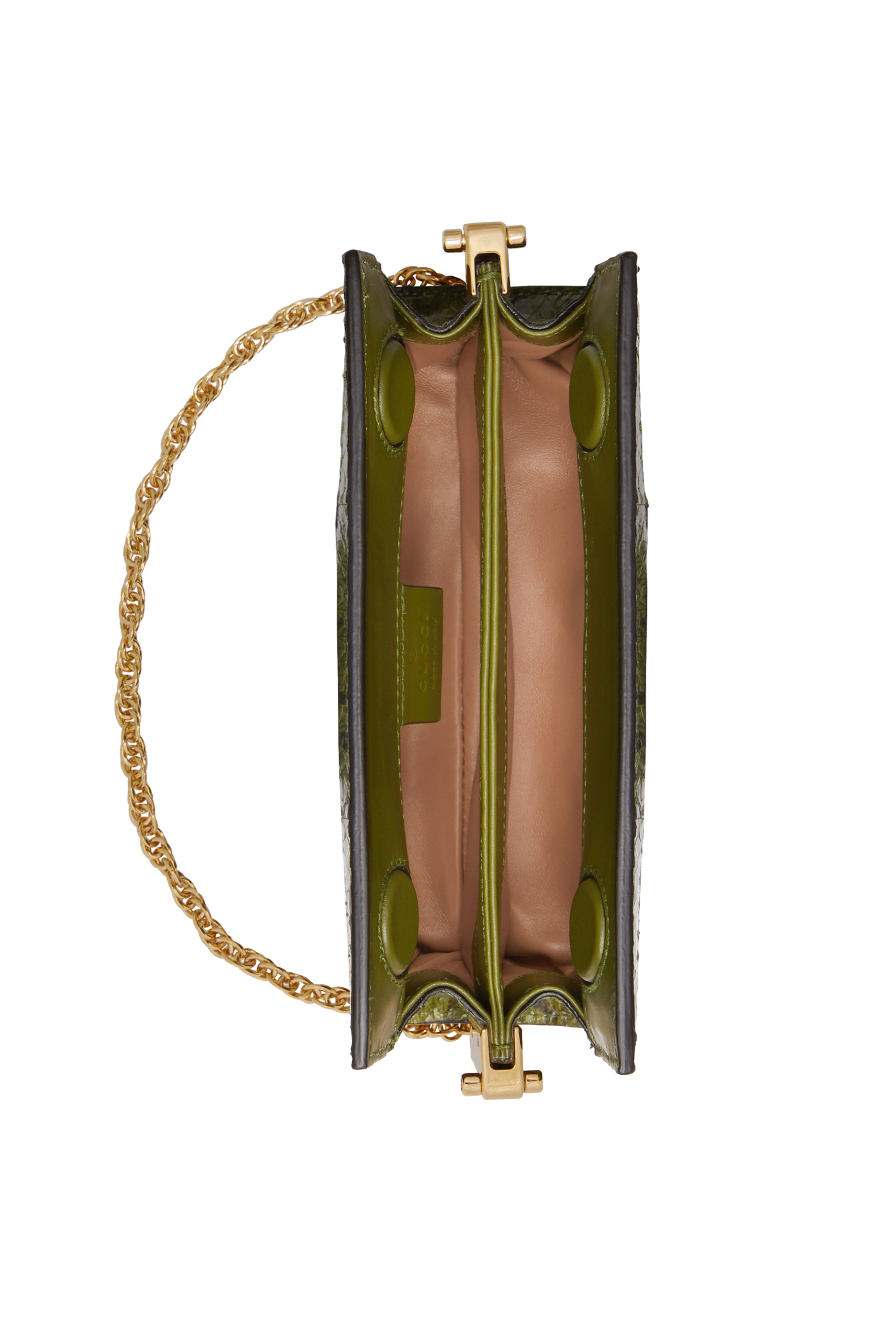 &nbsp;Mini Snakeskin Ophidia Shoulder Bag