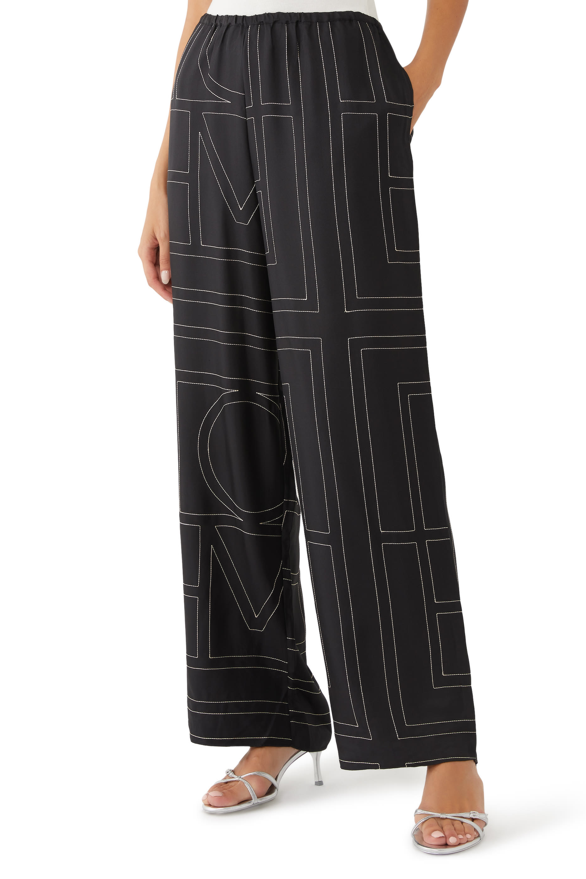 Monogram Silk Bottoms