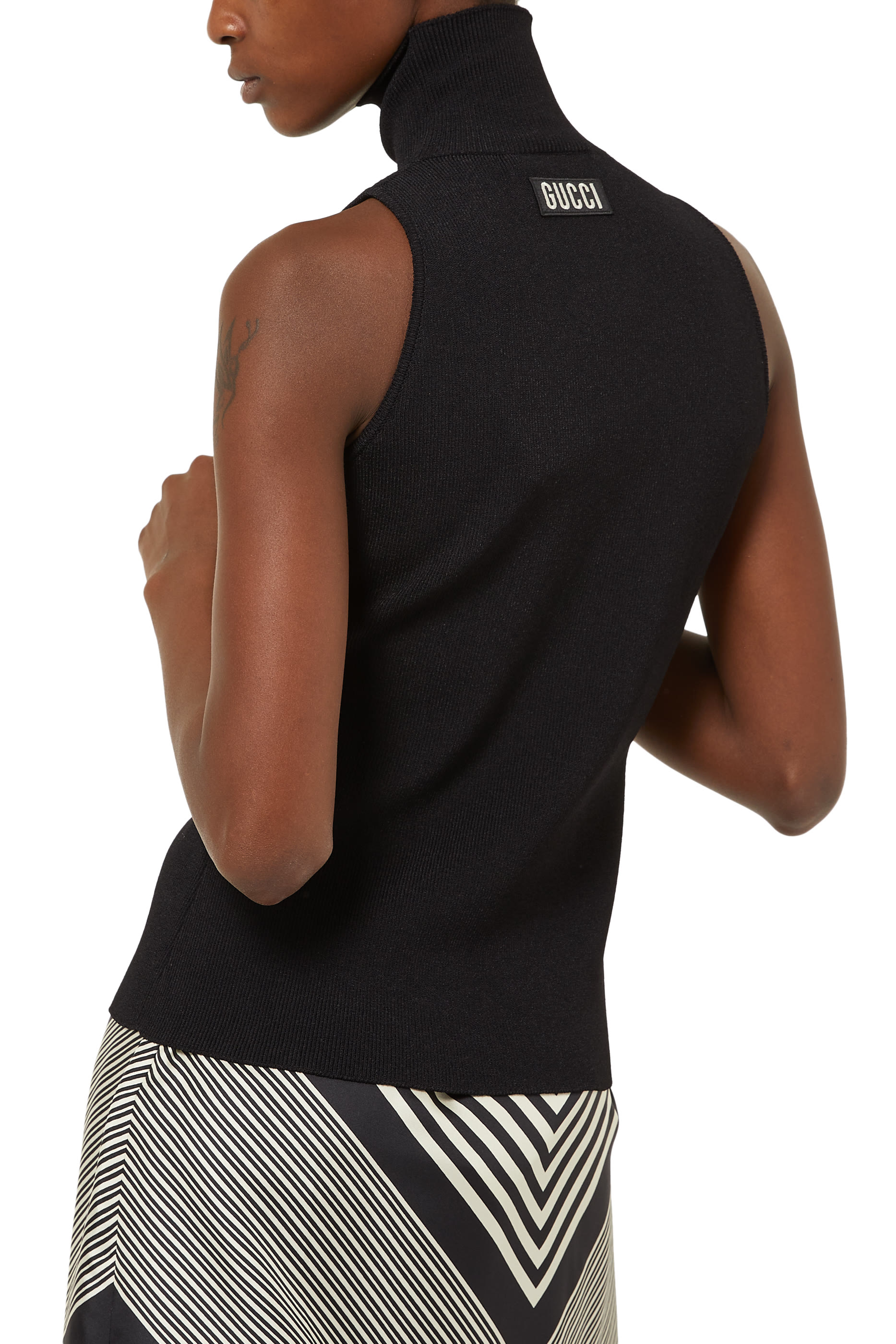 Knitted Turtleneck Top