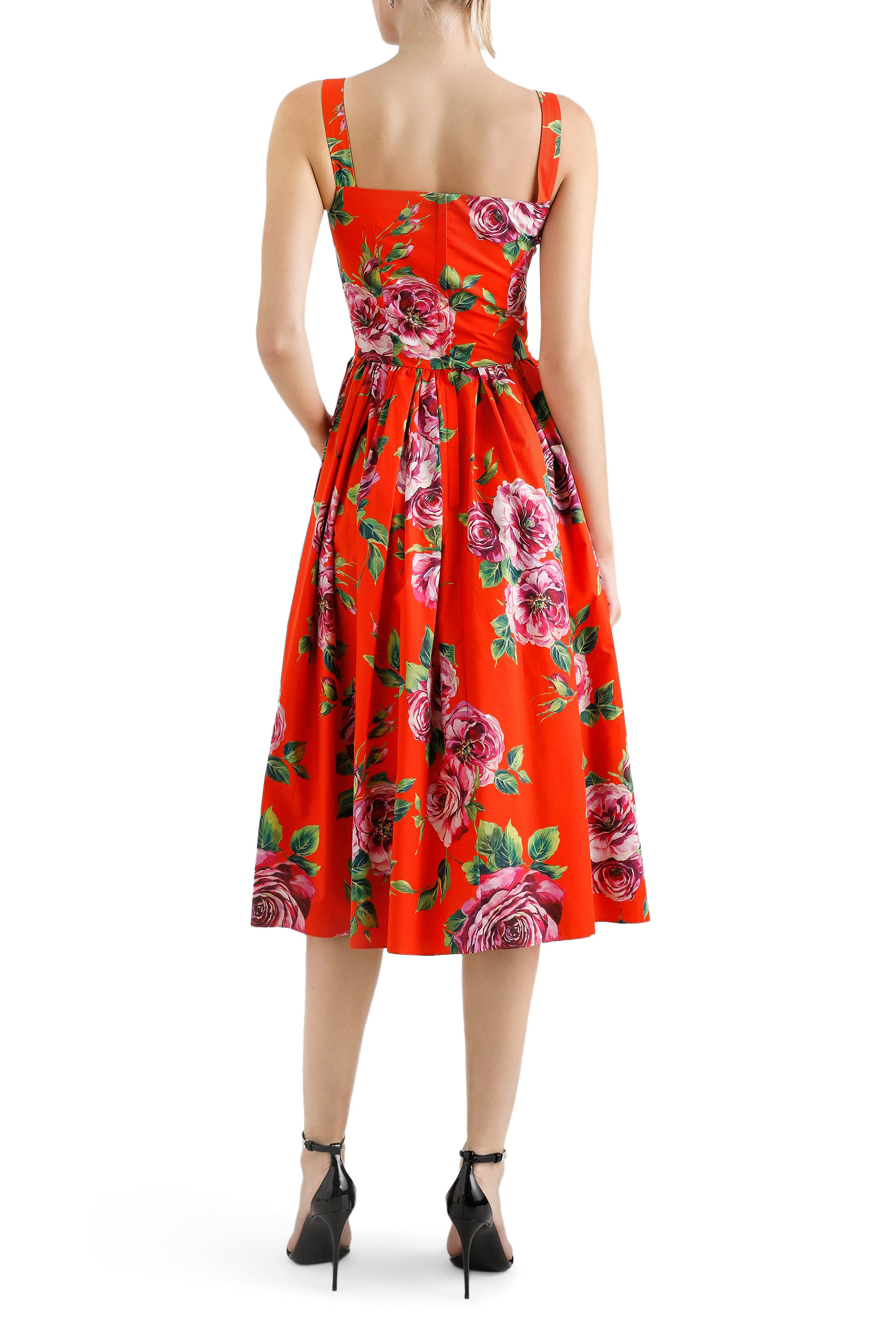 Rose Print Cotton Sundress